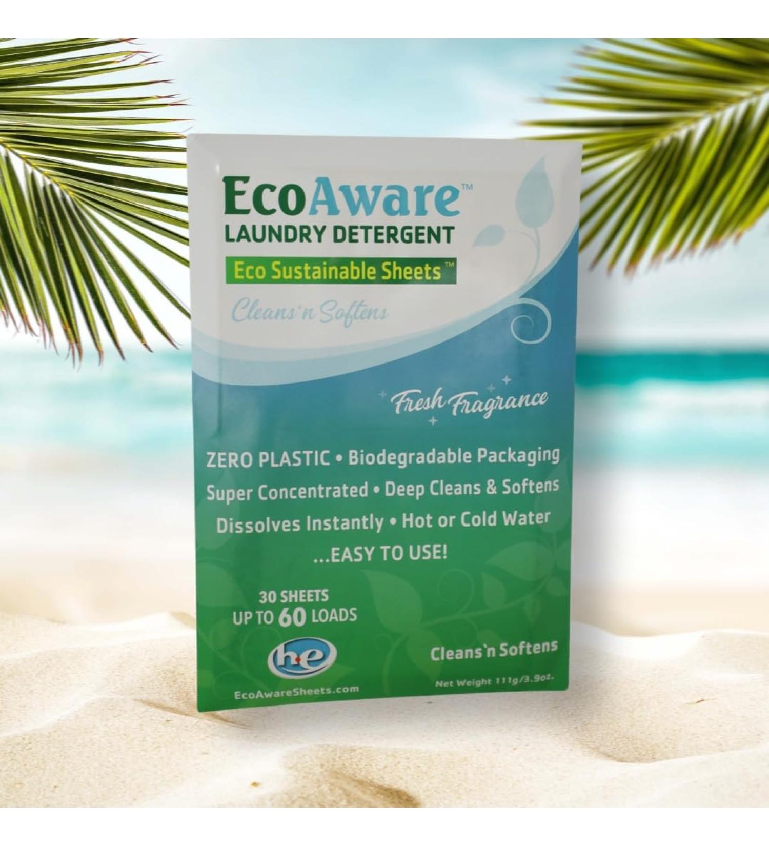 Deep Clean Laundry Detergent - 30 Sheets Up to 60 Loads | Eco-Friendly Liquid-Free Compact Fresh Fragrance - Buy Online on GoSupps.com