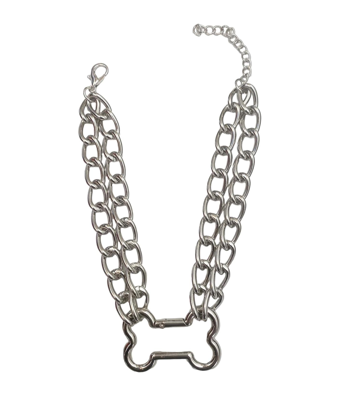 Shop Oralgo's Trendy Hollow Bone Necklace - Fashionable Bone-Limbs-Keybone Chain for Parties & Performances - Buy Online on GoSupps.com