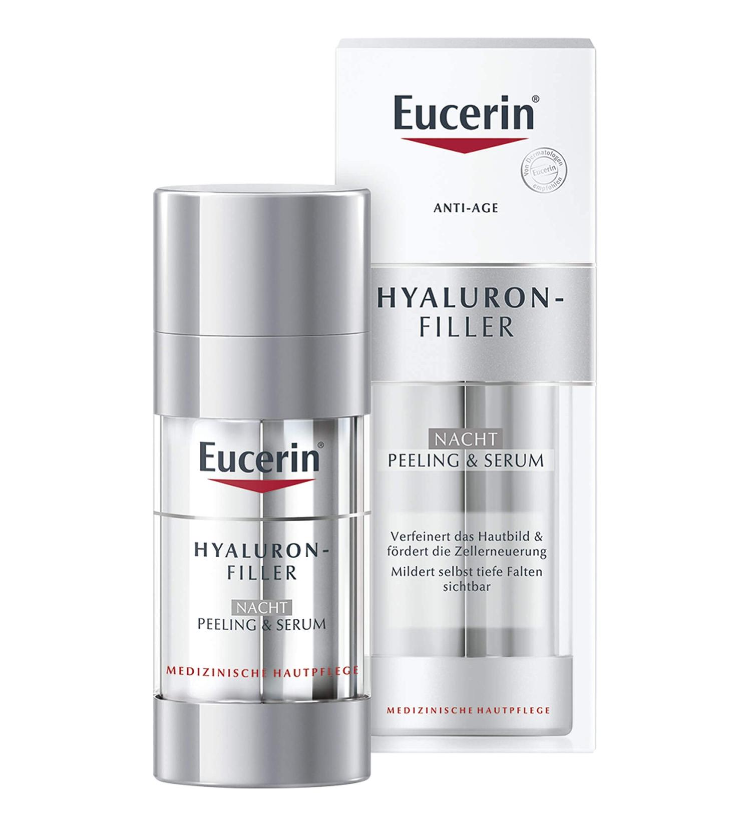 Eucerin Anti-Age Hyaluronic Filler Night Exfoliating & Serum - Buy Online on GoSupps.com