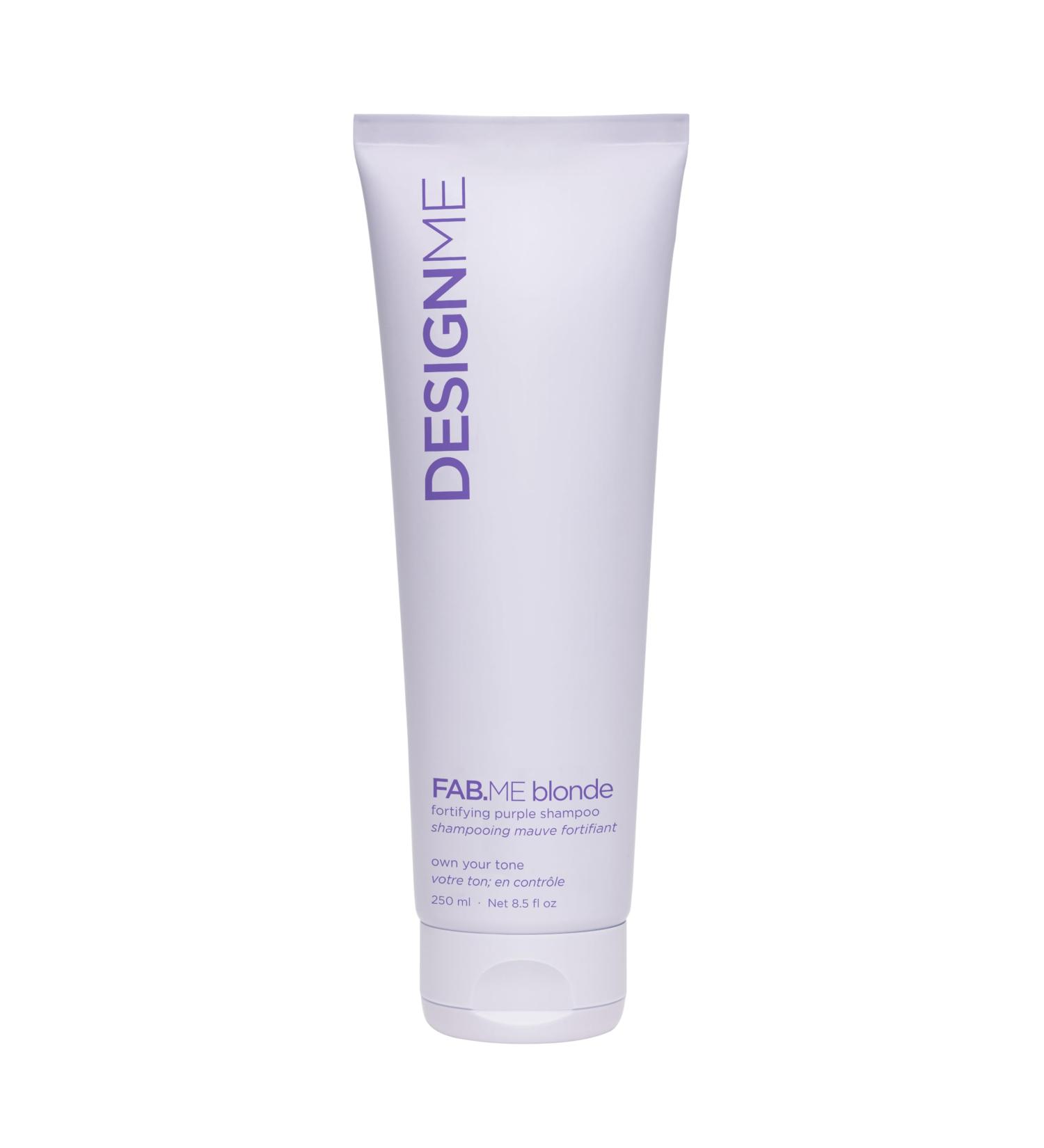 Buy FAB.ME Blonde Fortifying Purple Shampoo by DESIGNME | Toning Formula to Neutralize Brass & Yellow | Enriched with Hyaluronic Acid | Ideal for Blonde Hair - Buy Online on GoSupps.com