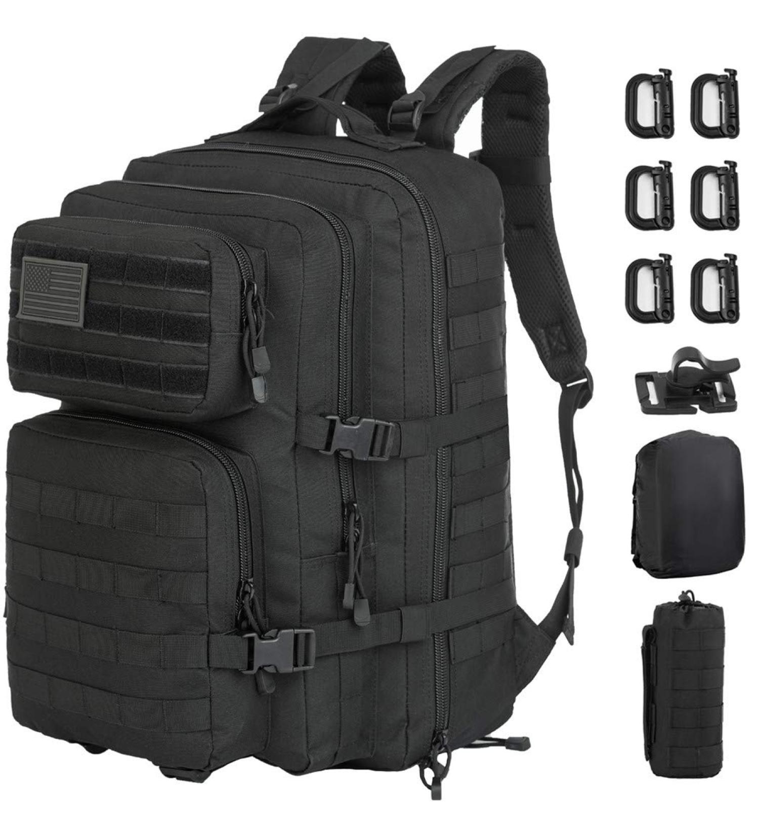 GZ XINXING 45L Large Molle Military Tactical Backpack - Black - Buy Online on GoSupps.com