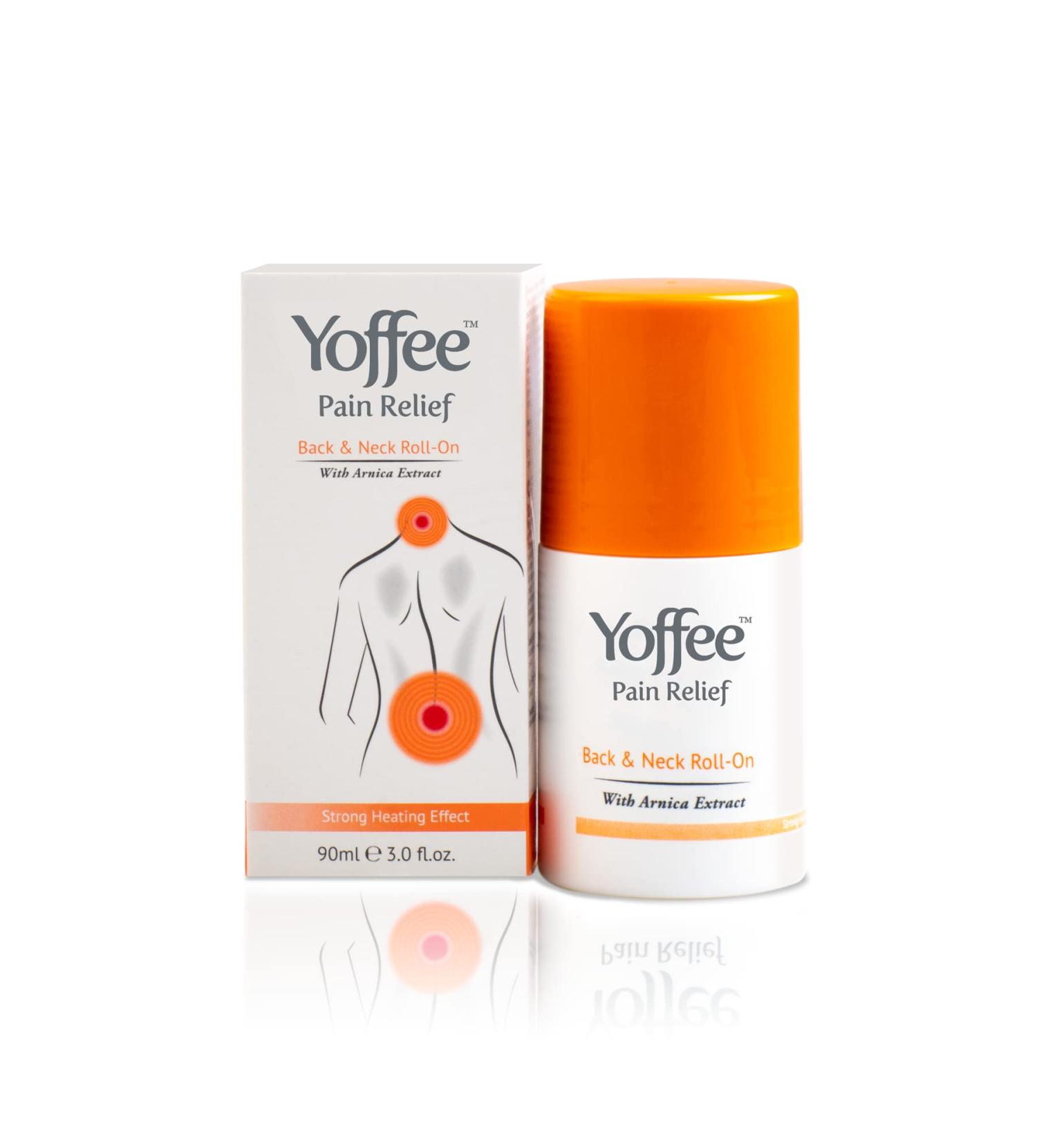 Yoffee Arnika Relaxation Gel Roll-On & Massage Scooter 2-in-1 | Vegan Pain Relief for Back & Neck - 90ml Made in Spain - Buy Online on GoSupps.com