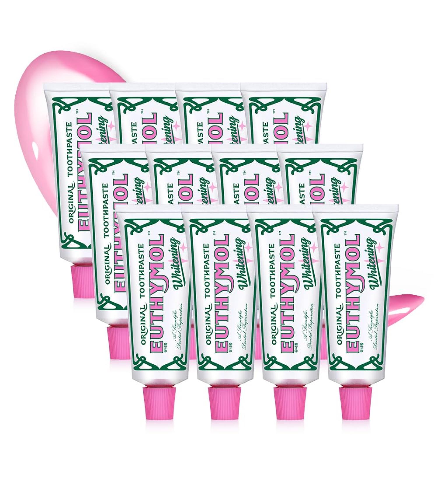  Euthymol Euthymol Whitening Toothpaste 75ml x 12 for fresh breath and clean teeth - Buy Online on GoSupps.com