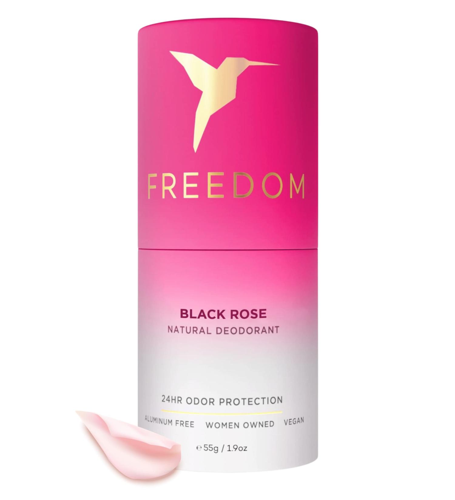 Freedom EWG Verified Natural Aluminum-Free Deodorant Stick - Black Rose | Sensitive Skin, Cruelty-Free, 100% Effective for Men & Women - Buy Online on GoSupps.com