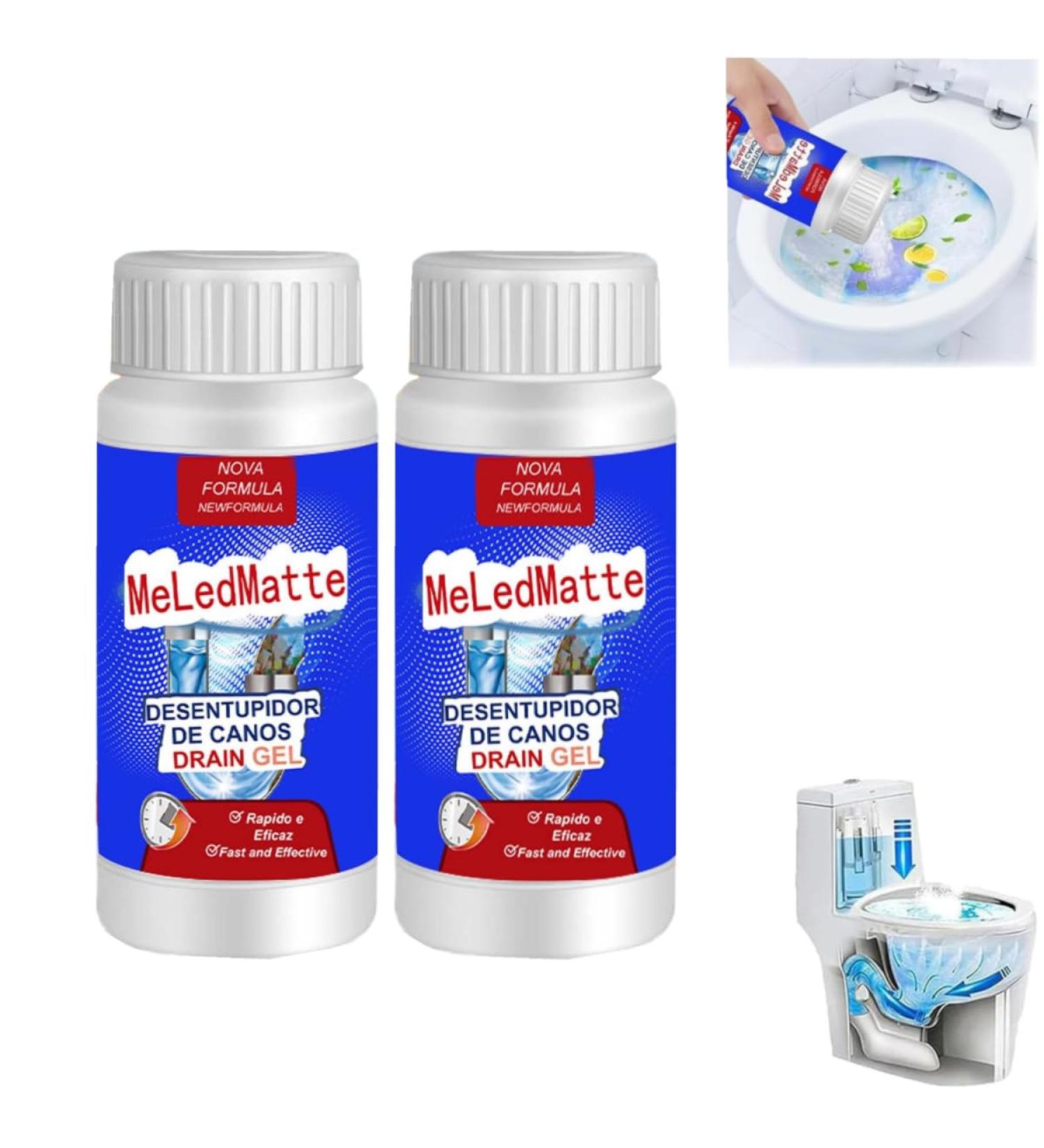 Meledmatte Powerful Pipe Dredging Agent Meledmatte Pipeline Dredging Agent for Kitchen Toilet Sink and Drain Pipe Dredging Powder Pipe Dredge Agent Portable Powder Cleaning Tool (2PC) - Buy Online on GoSupps.com