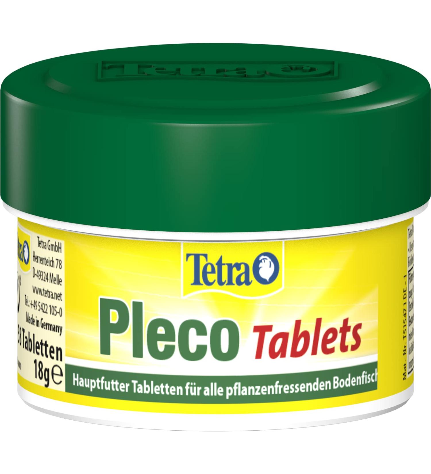 Tetra Pleco Tablets - Nutrient-Rich Fish Feed for Herbivorous Fish | 58 Tablets - Ideal for Catfish & More - Buy Online on GoSupps.com