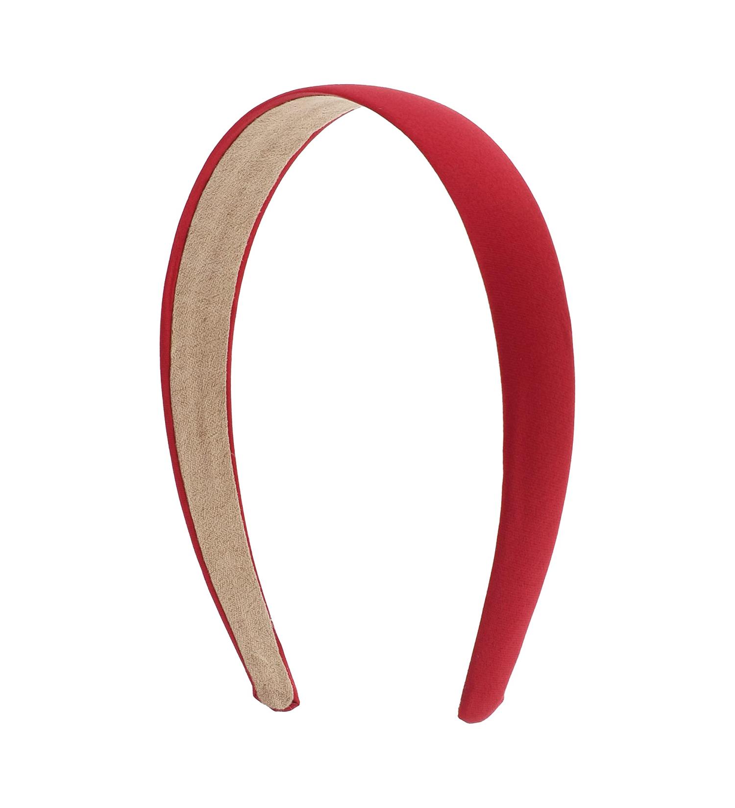 1 Inch Dark Red Satin Hard Headband - Stylish and Comfortable - Buy Online on GoSupps.com