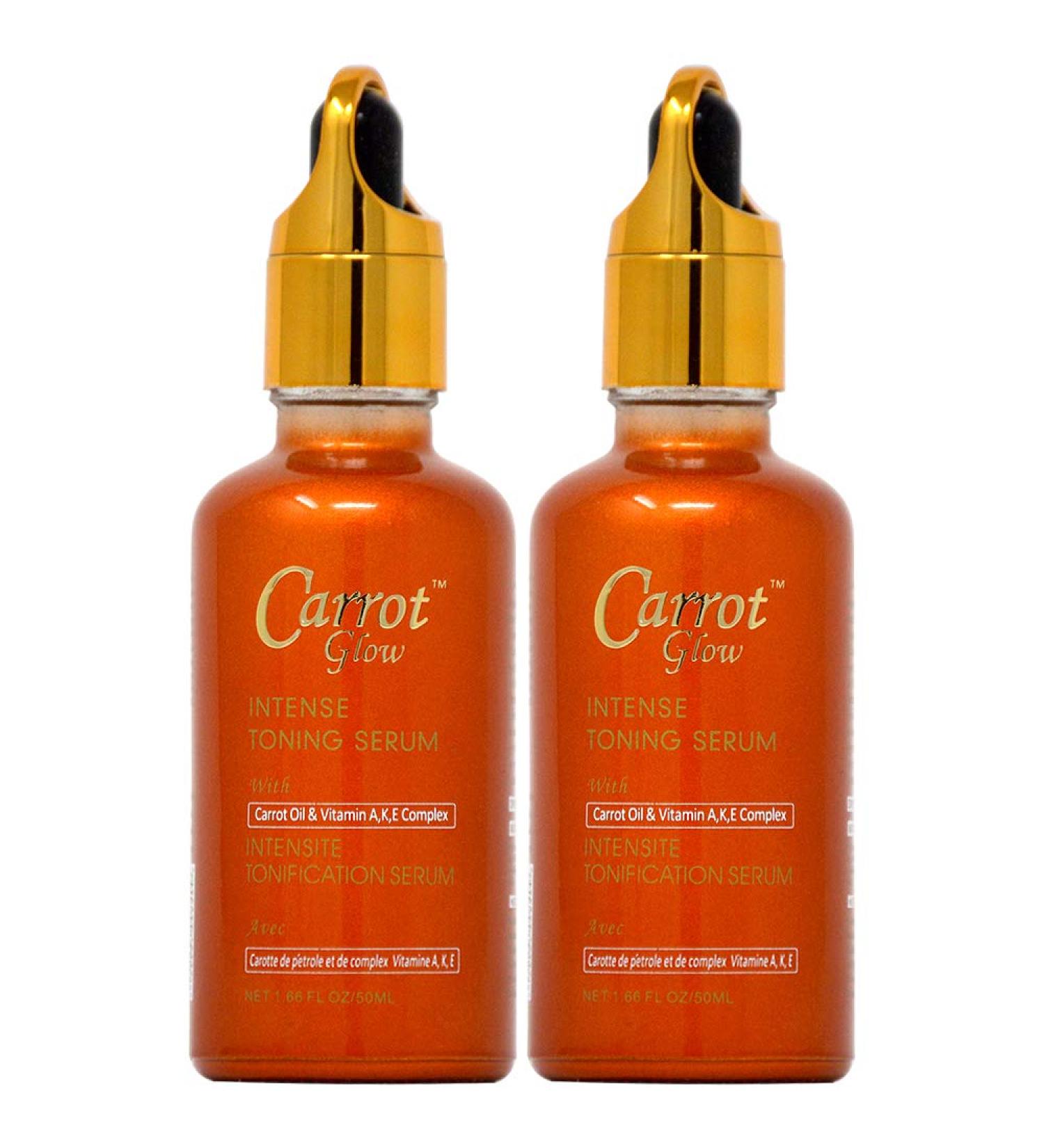 Carrot Glow Intense Toning Serum 1.66oz (Pack of 2)