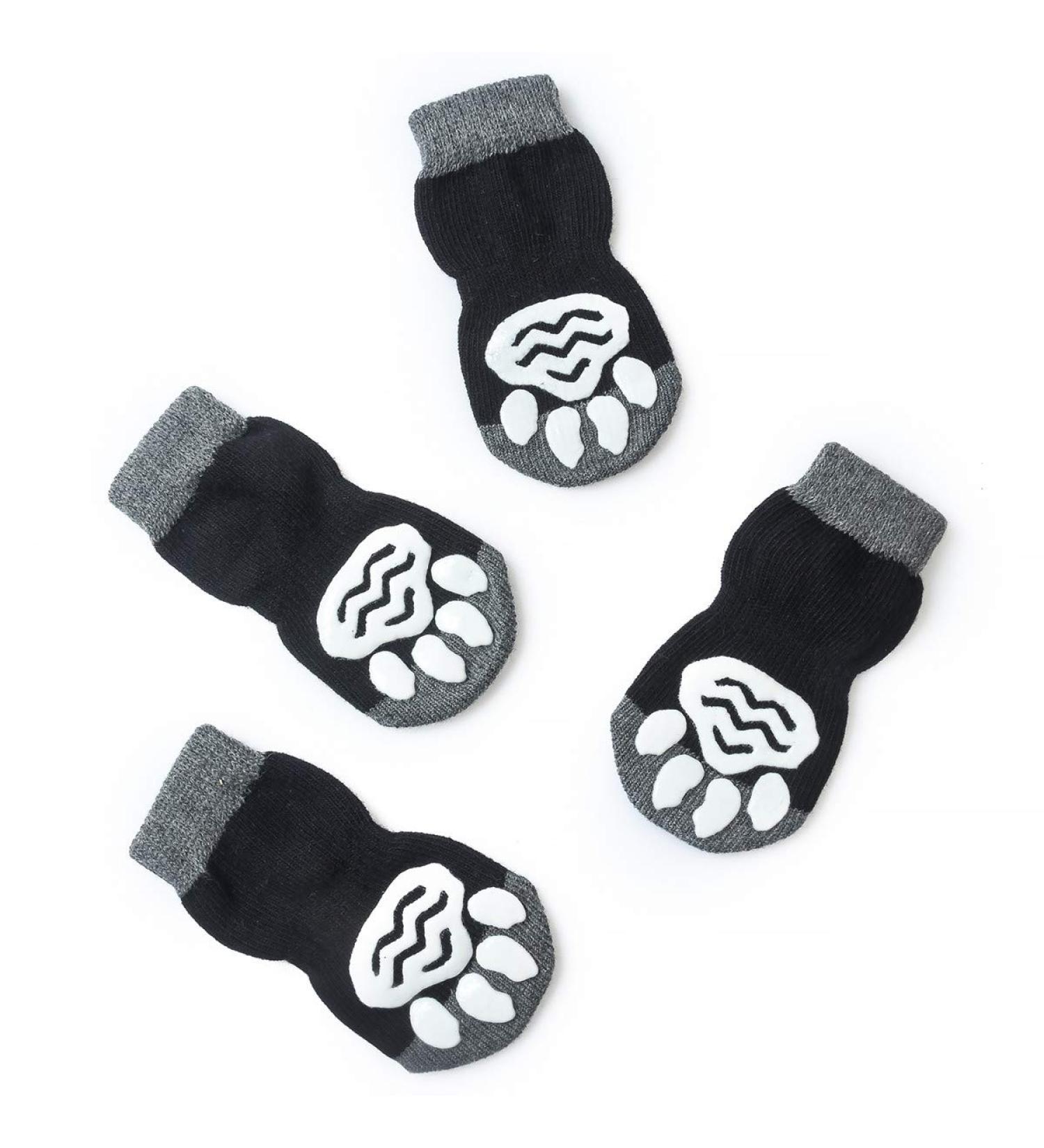 Pet Heroic Indoor Anti-Slip Socks for Dogs & Cats - 8 Sizes S-5XL - Silicone Gel Paw Protection & Traction - Buy Online on GoSupps.com