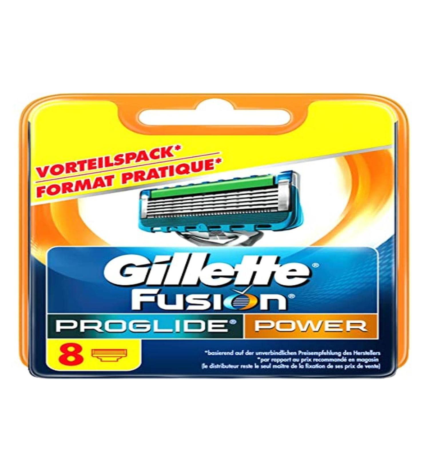 Gillette Fusion ProGlide Power Razor Blades - Discontinued Model 8 Pieces - Standard Packaging | International Shipping Available - Buy Online on GoSupps.com