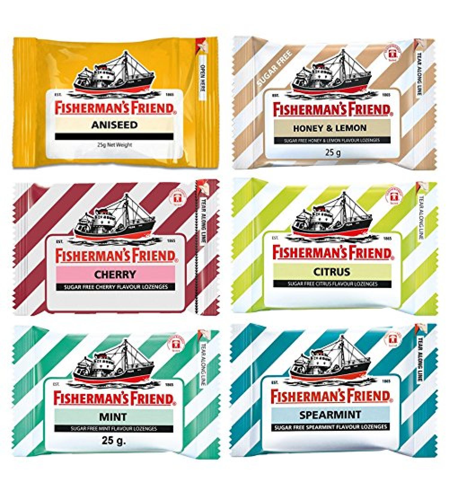 Thai Fisherman's Friend Lozenges 25g - Variety Mix Flavors from Thailand - Buy Online on GoSupps.com