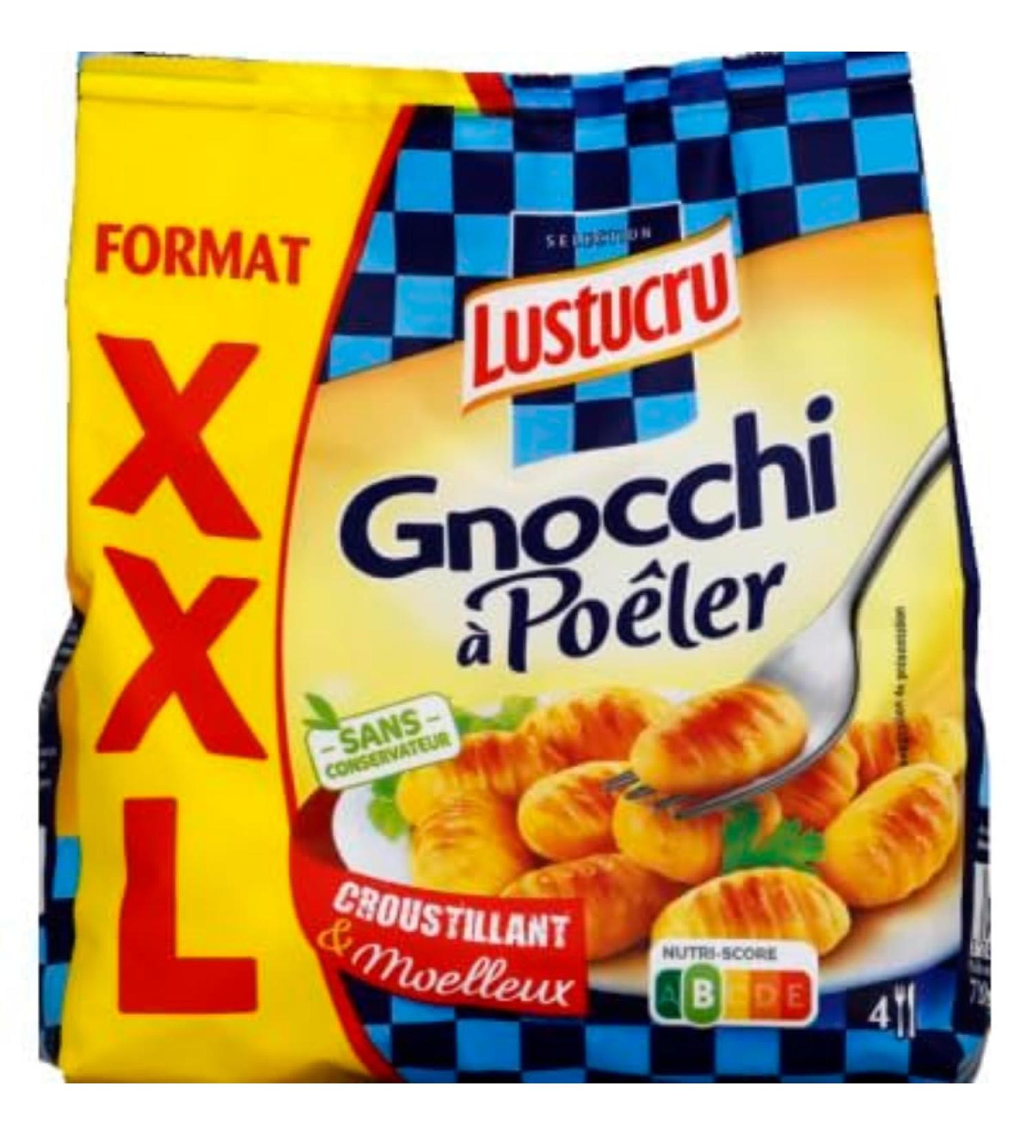 Lustucru Lustucru gnocchi a poeler format XXL - Le paquet de 720g