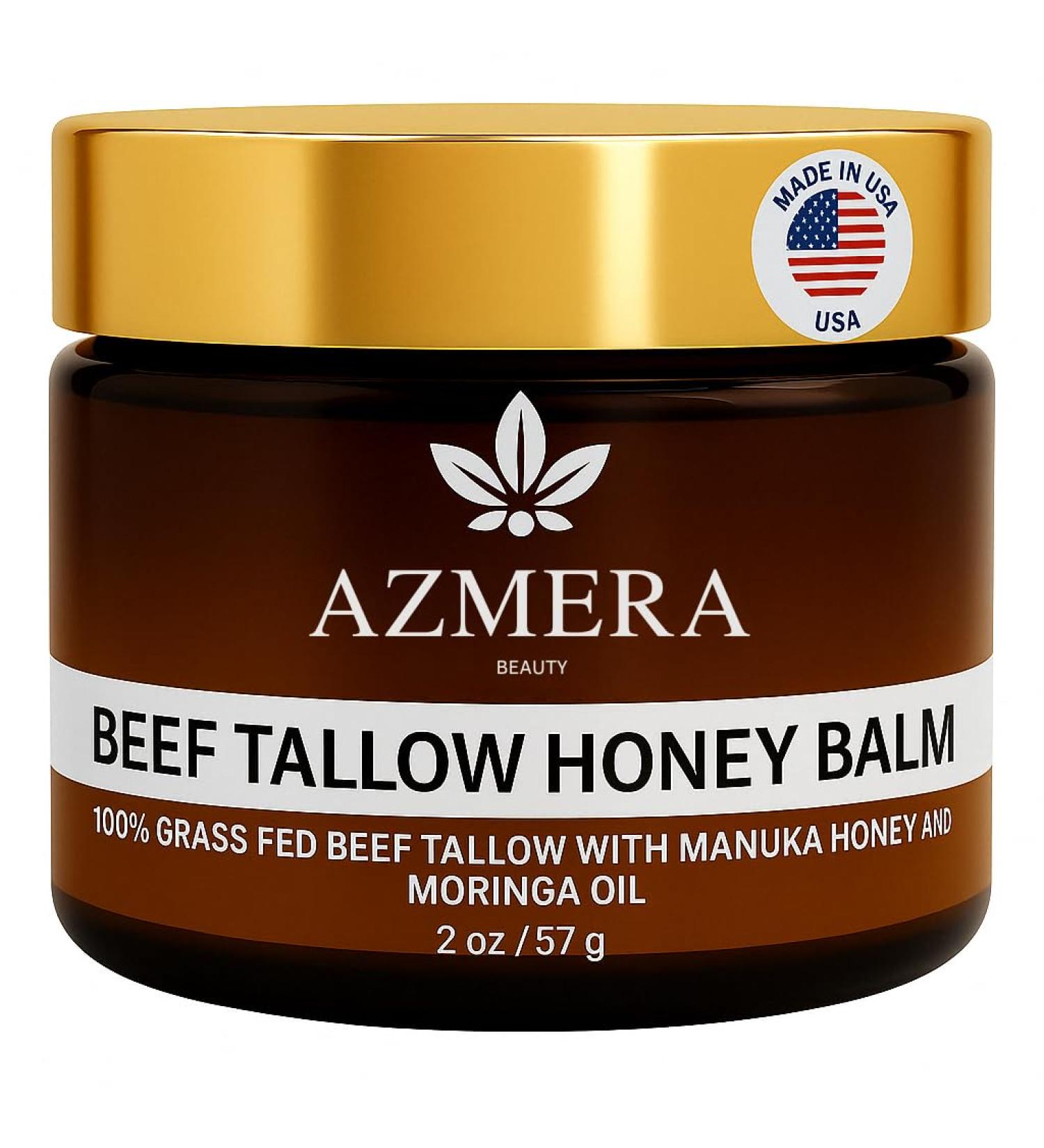 100% Grass-Fed Beef Tallow Balm For Skin Manuka Honey MGO 263+ Organic Beeswax & Olive Oil Handmade All-Natural Skincare for Soft Smooth Skin (2oz Unscented + Moringa oil) Unscented + Moringa oil 2 Ounce (Pack of 1) - Buy Online on GoSupps.com