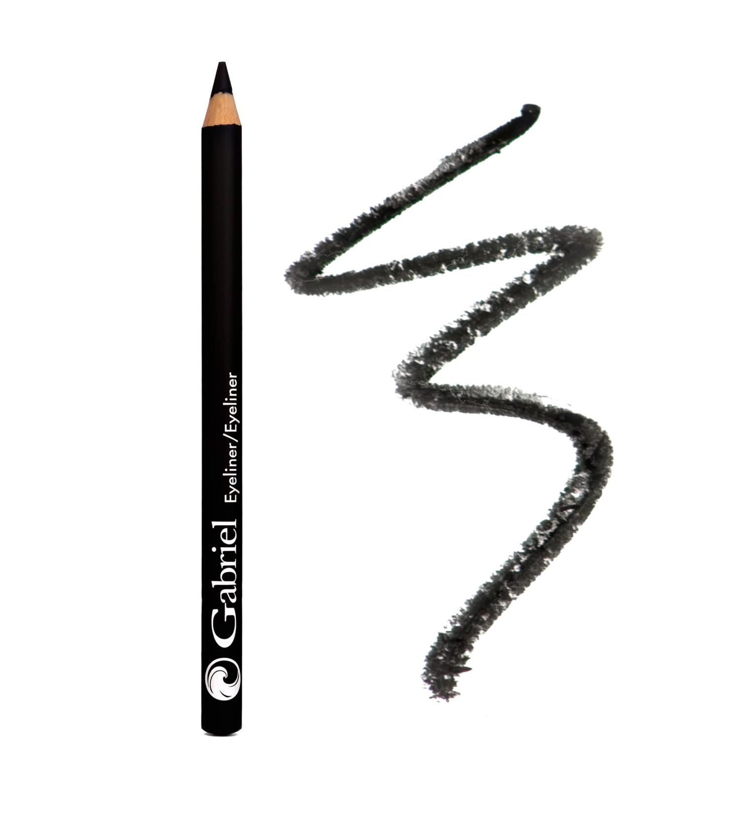 Gabriel Cosmetics Classic Black Eyeliner: Paraben-Free, Vegan, Gluten-Free, Cruelty-Free | Long Lasting, Infused with Jojoba Seed Oil | 0.04 Oz - Buy Online on GoSupps.com