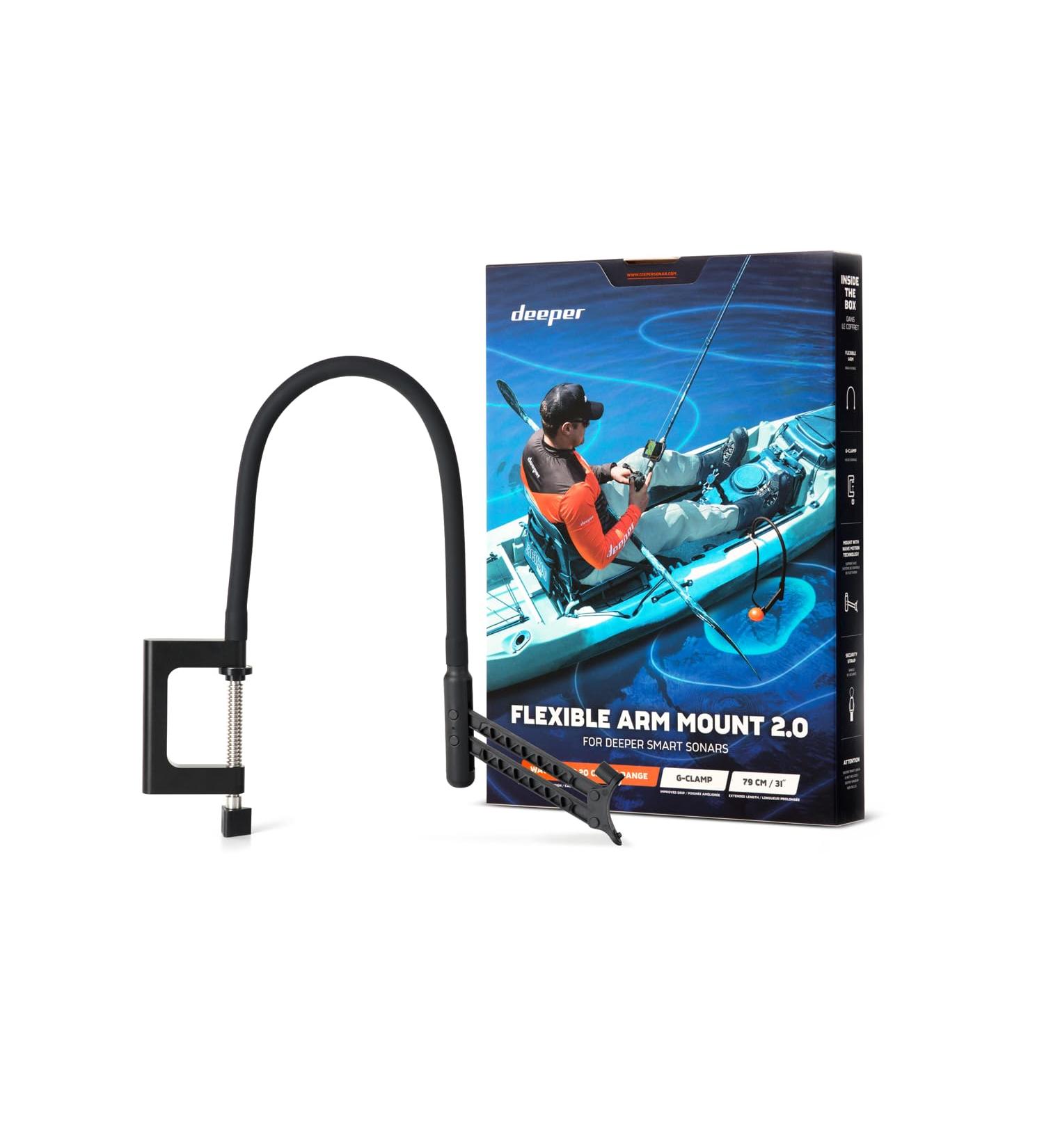 Deeper Flexible Arm 2.0 - Versatile Mounting Arm for Fishing Boats Belly Boats & Kayaks | International Shipping Available - Buy Online on GoSupps.com
