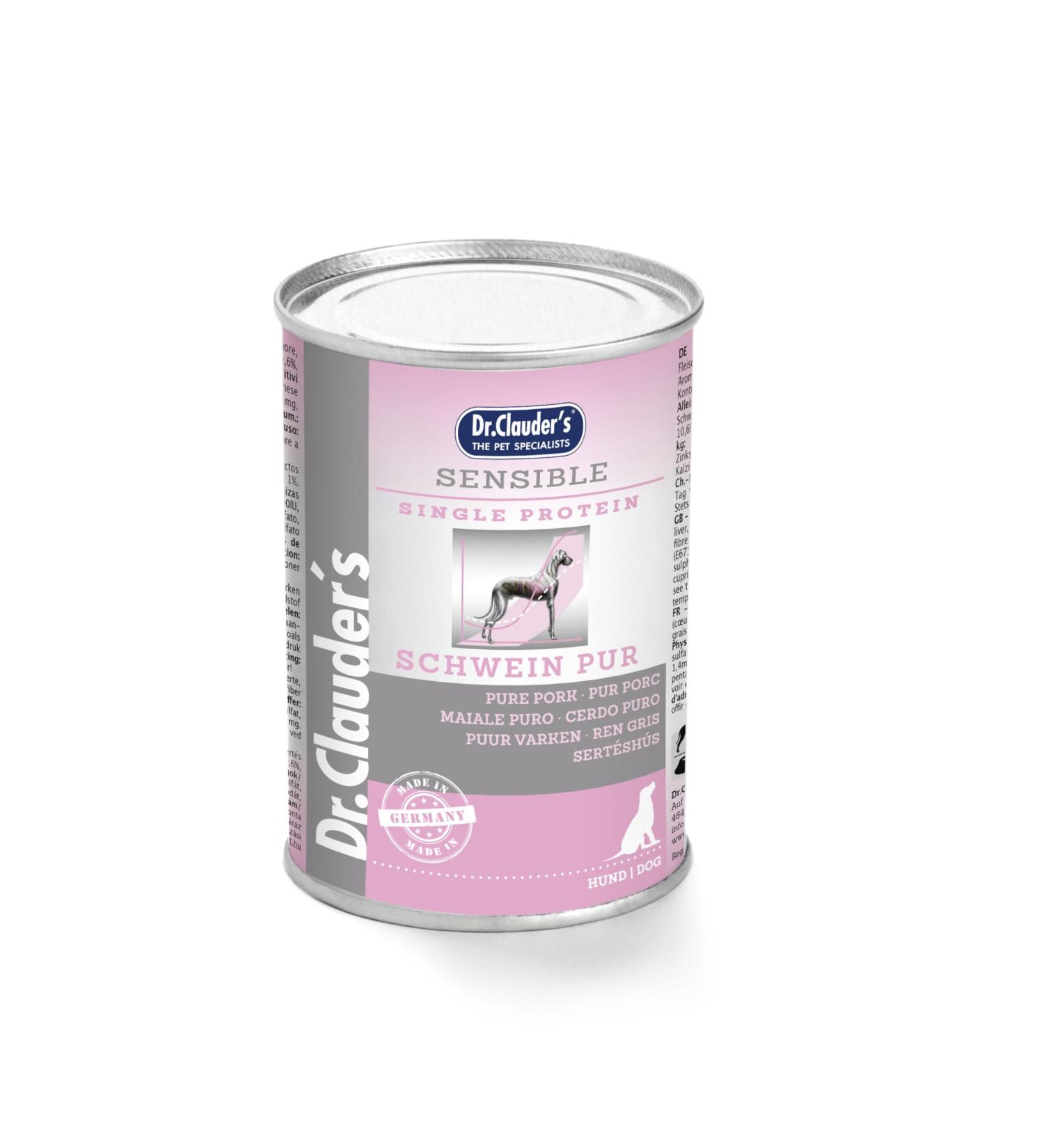 Dr. Clauder's - Wet dog food - Sensitive Diet variety - Specific diet - Super Premium product - 6 x 400 g - 6 x 400 g