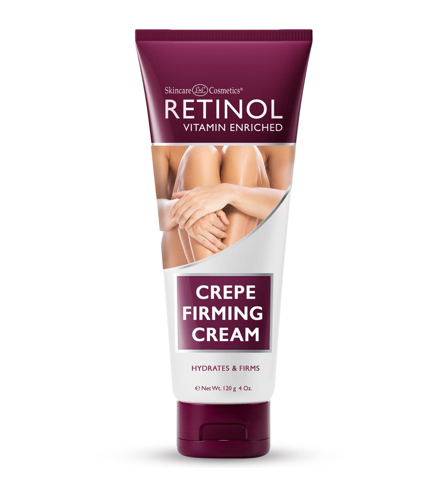 LIVAURA Retinol Anti-Aging Crepe Firming Cream - Tightens Smooths and Restores Skin Elasticity for a Youthful Glow 4 Oz - Buy Online on GoSupps.com