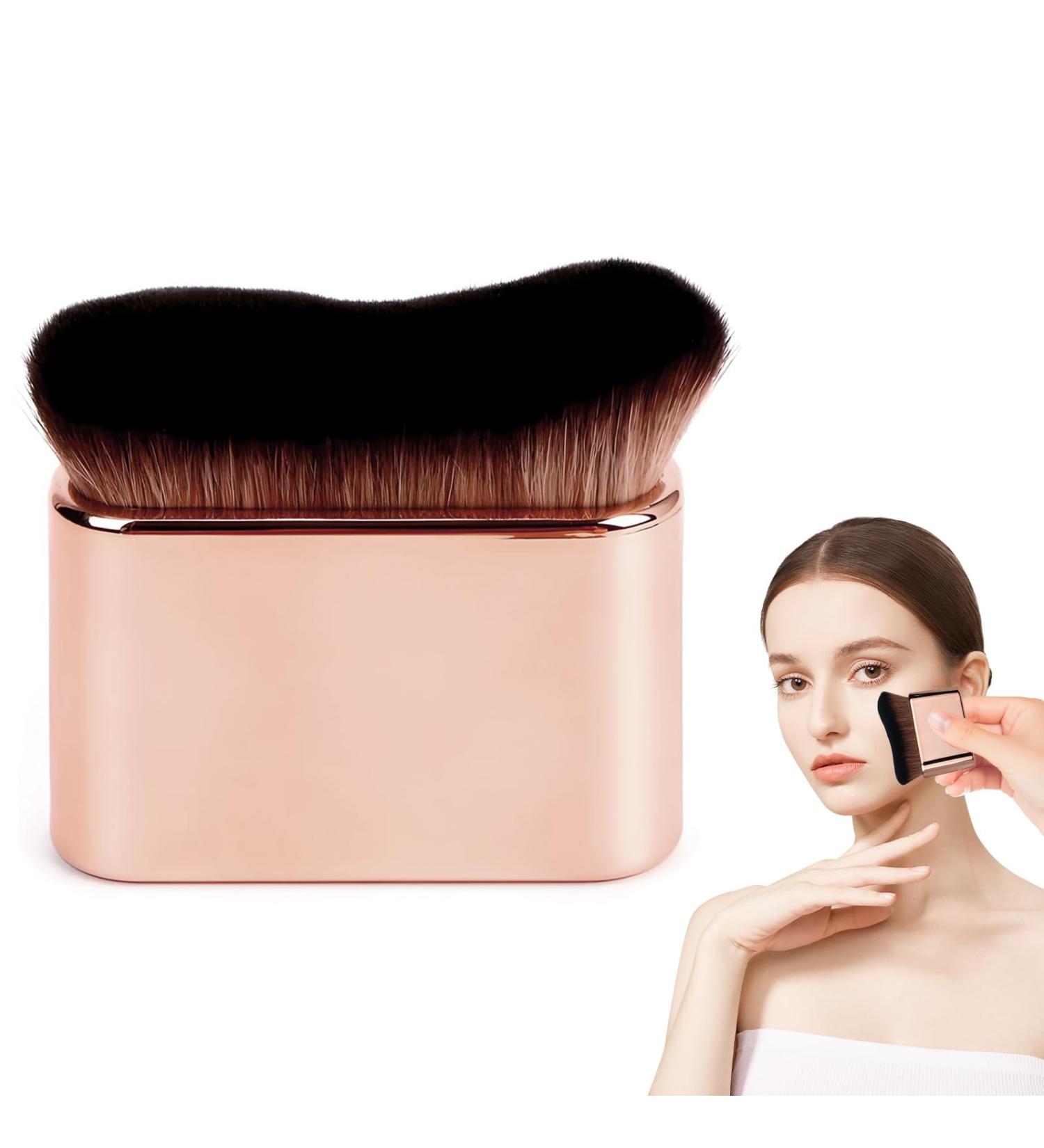 MYHOGOOD Tanning Brush Self Tan Brush Blend & Blur Tan Brush Applicator for Face Body Leg Makeup Cream Powder Liquid Tan Brush Body for Kabuki Foundation Blusher Shadow Bronzer-Rose Gold - Buy Online on GoSupps.com