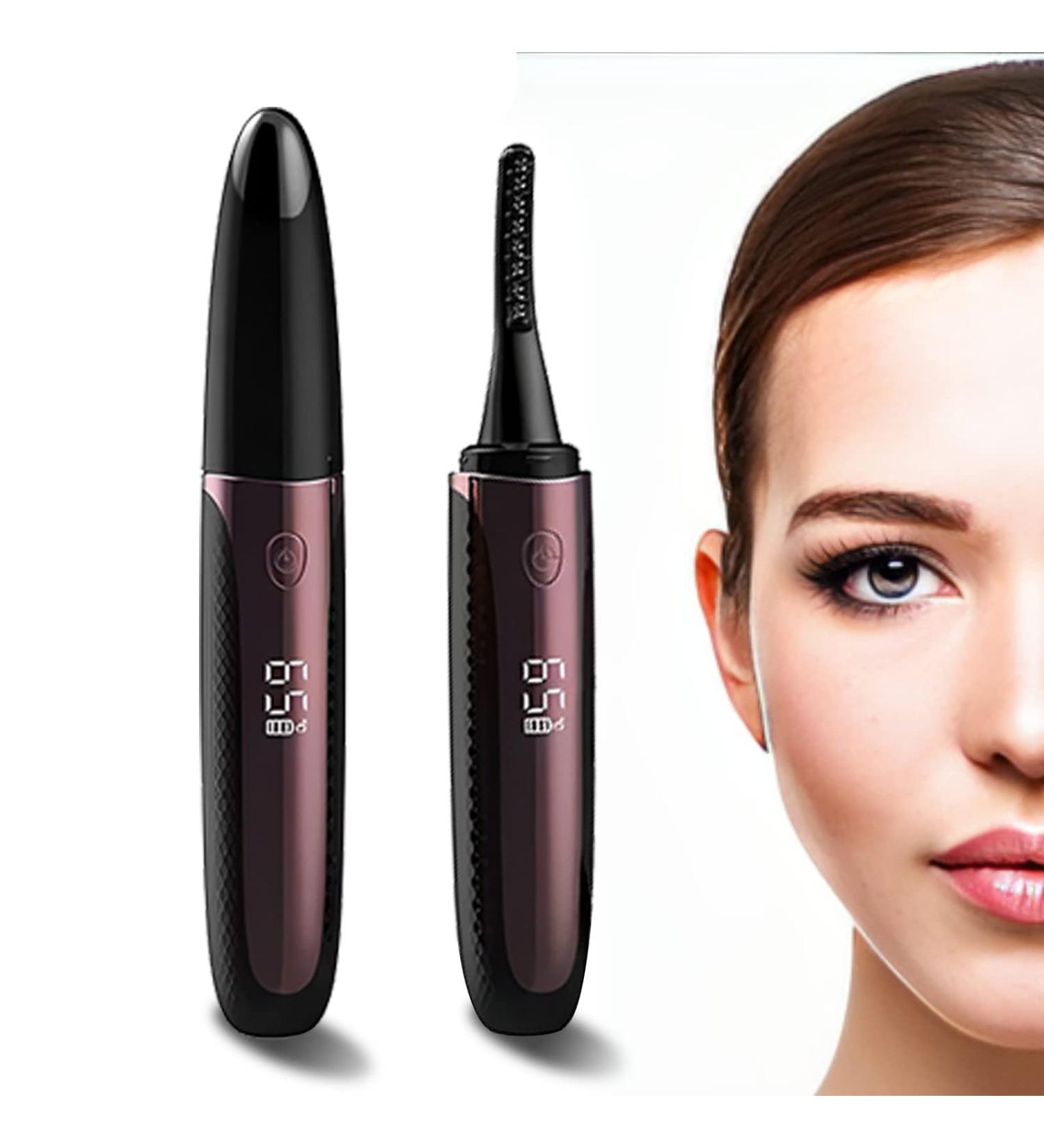 Buy Heated Eyelash Curler - Electric Travel Curler with 4 Heating Modes & Quick Pre-Heat | Long-Lasting Natural Curls (Black - Buy Online on GoSupps.com