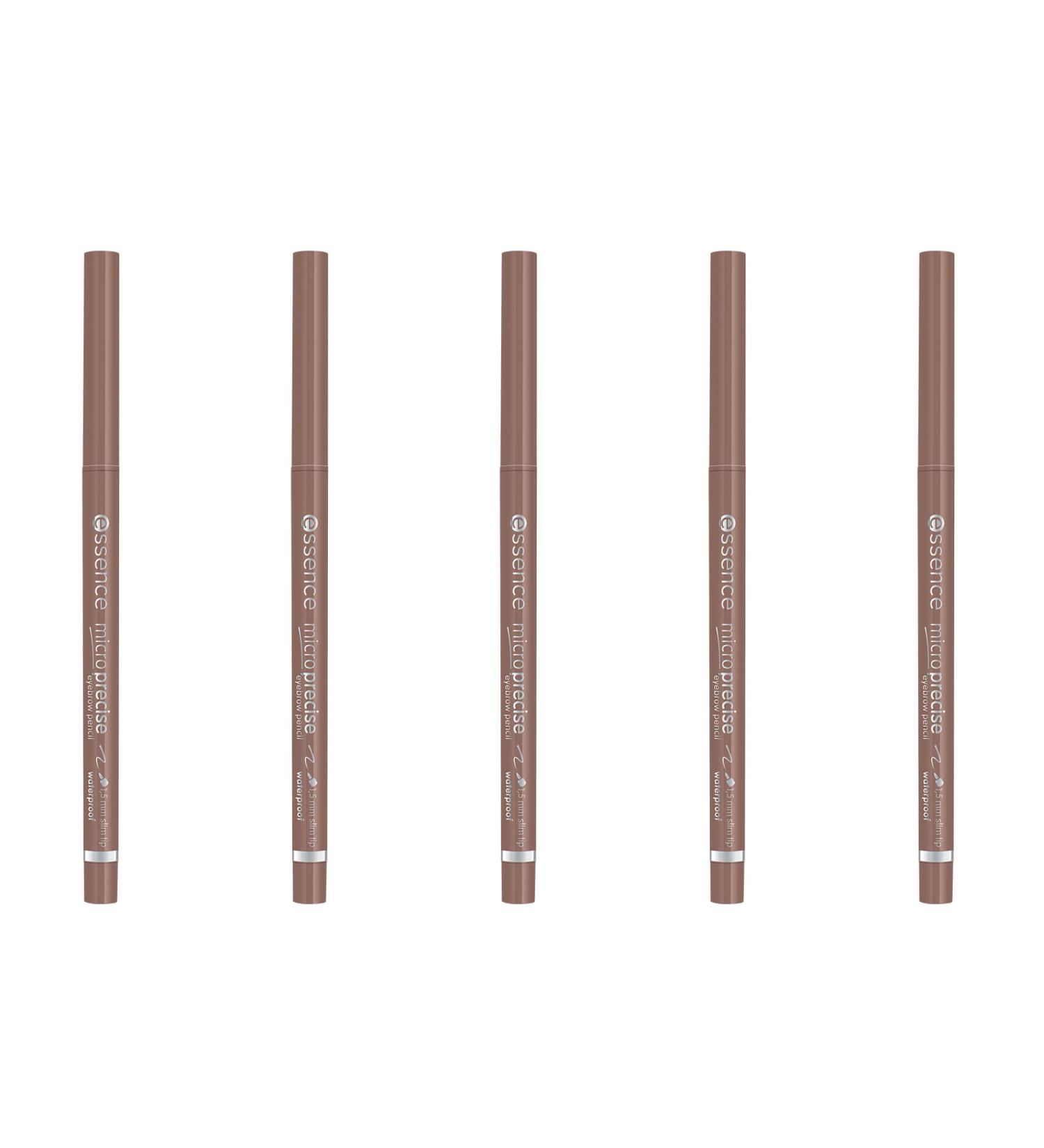 Essence Micro Precise Eyebrow Pencil No. 04 Brown - Long-Lasting Vegan 5-Pack (0.05g each) Natural & Microplastic-Free - Buy Online on GoSupps.com