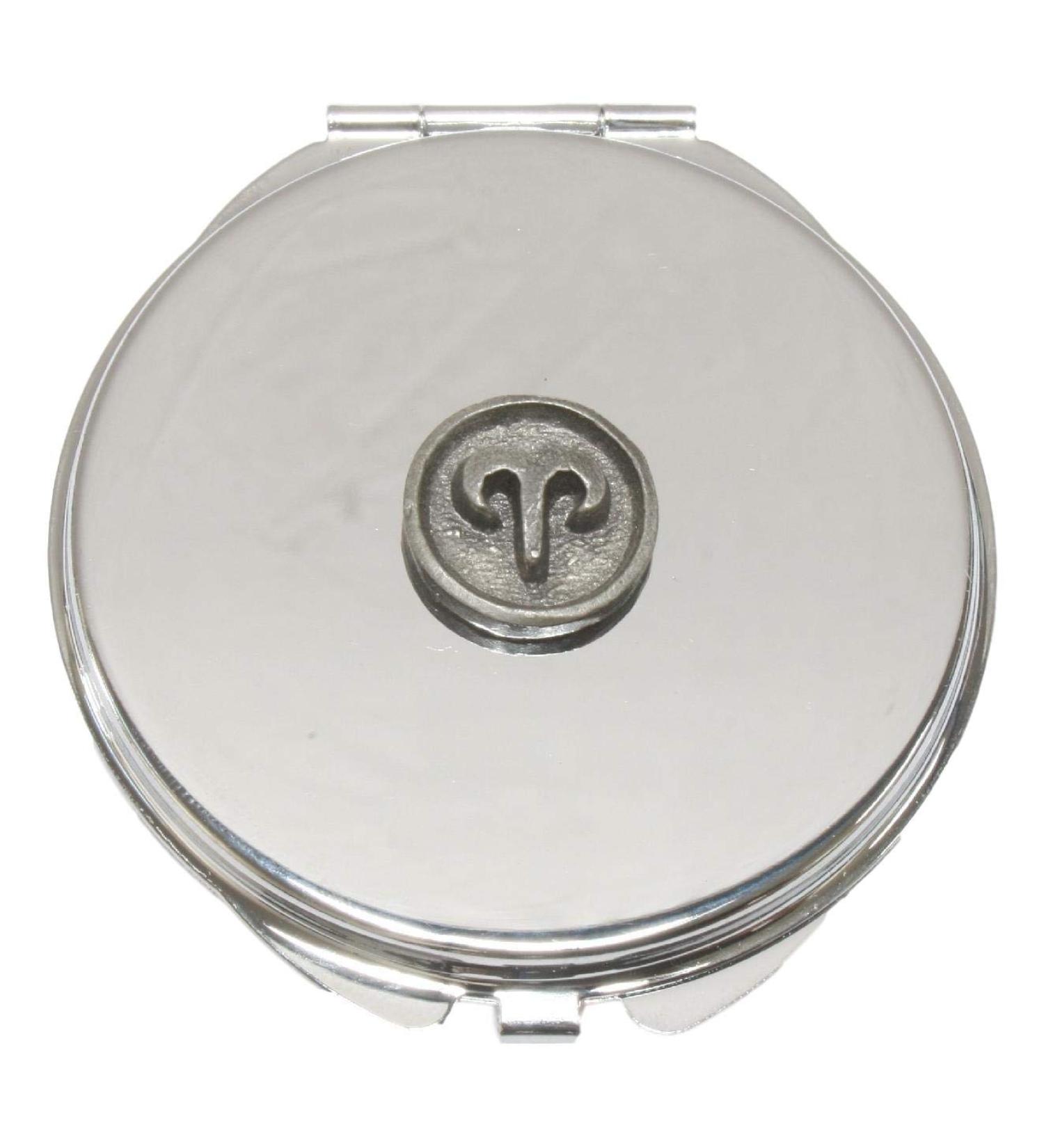 Aries Zodiac Compact Mirror Handbag Gift With Free Engraving 12 - Buy Online on GoSupps.com