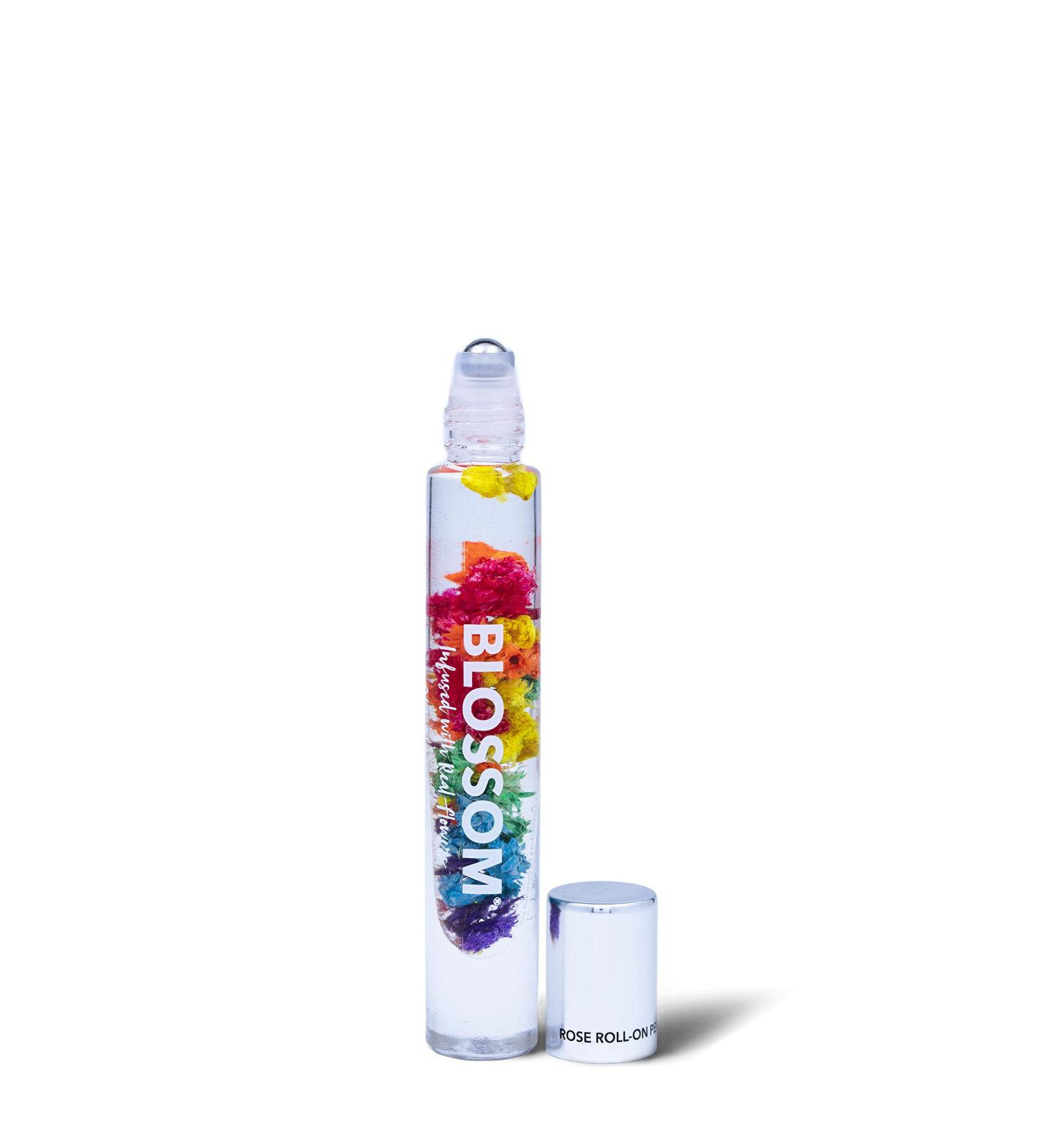 Blossom Roll on Perfume for Women Alcohol Free Rollerball Perfume Oil with Essential Oils Infused with Real Flowers Made in USA 0.20oz (Rose Violet Lily Magnolia Amber Cedarwood) Rainbow Rose Rose Rainbow 0.2 Fl Oz (Pack of 1) - Buy Online on GoSupps.com
