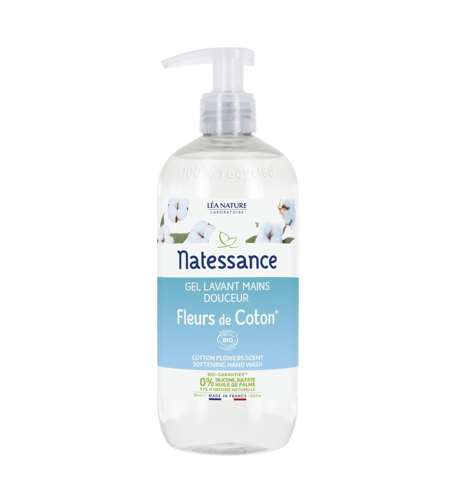 Natessance Cotton Flowers Scent Softening Hand Wash 500ml - Buy Online on GoSupps.com