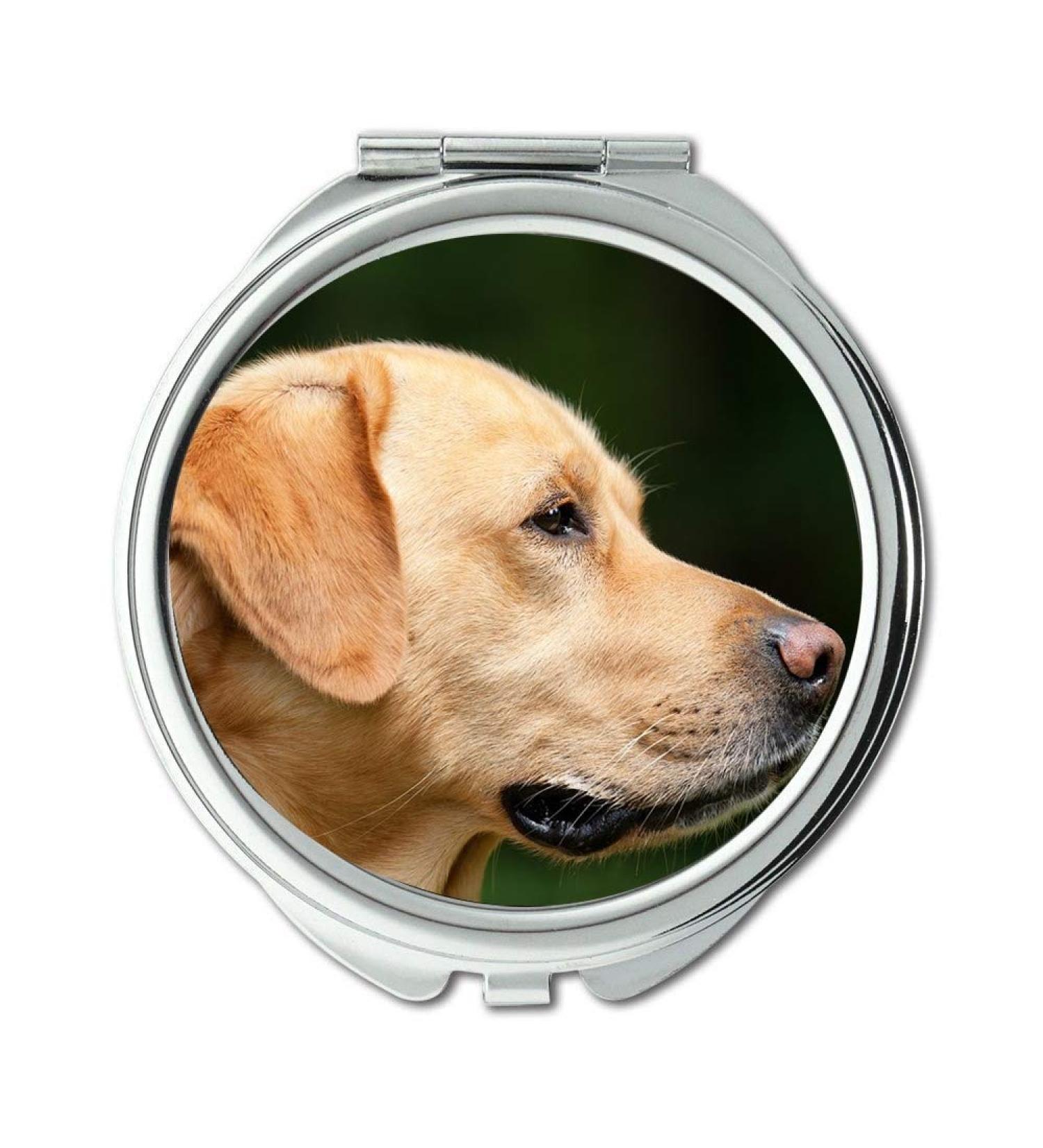 YENDOSTEEN Mirror Travel Mirror Dog Labrador Light Brown Pet Dog Head Profile pocket mirror portable mirror - Buy Online on GoSupps.com