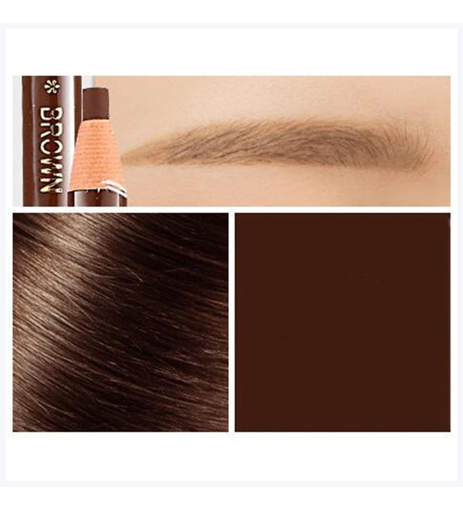 Eyeliner 1pc Eyebrow Pen Waterproof Permanent Makeup Eye Brow Pencil Positioning Lip Dark Brown Eyebrow Black Felt EyelinerBrown - Buy Online on GoSupps.com