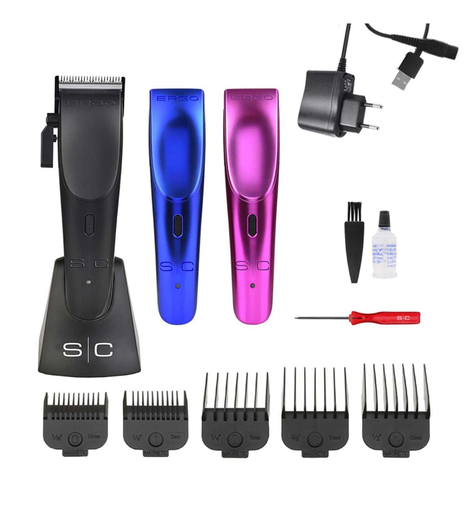 Stylecraft Professional Men's Hair Cutter & Beard Trimmer - Noiseless Magnetic Engine 2-Hour Wireless Use Adjustable Blade & 5 Combs - Buy Online on GoSupps.com