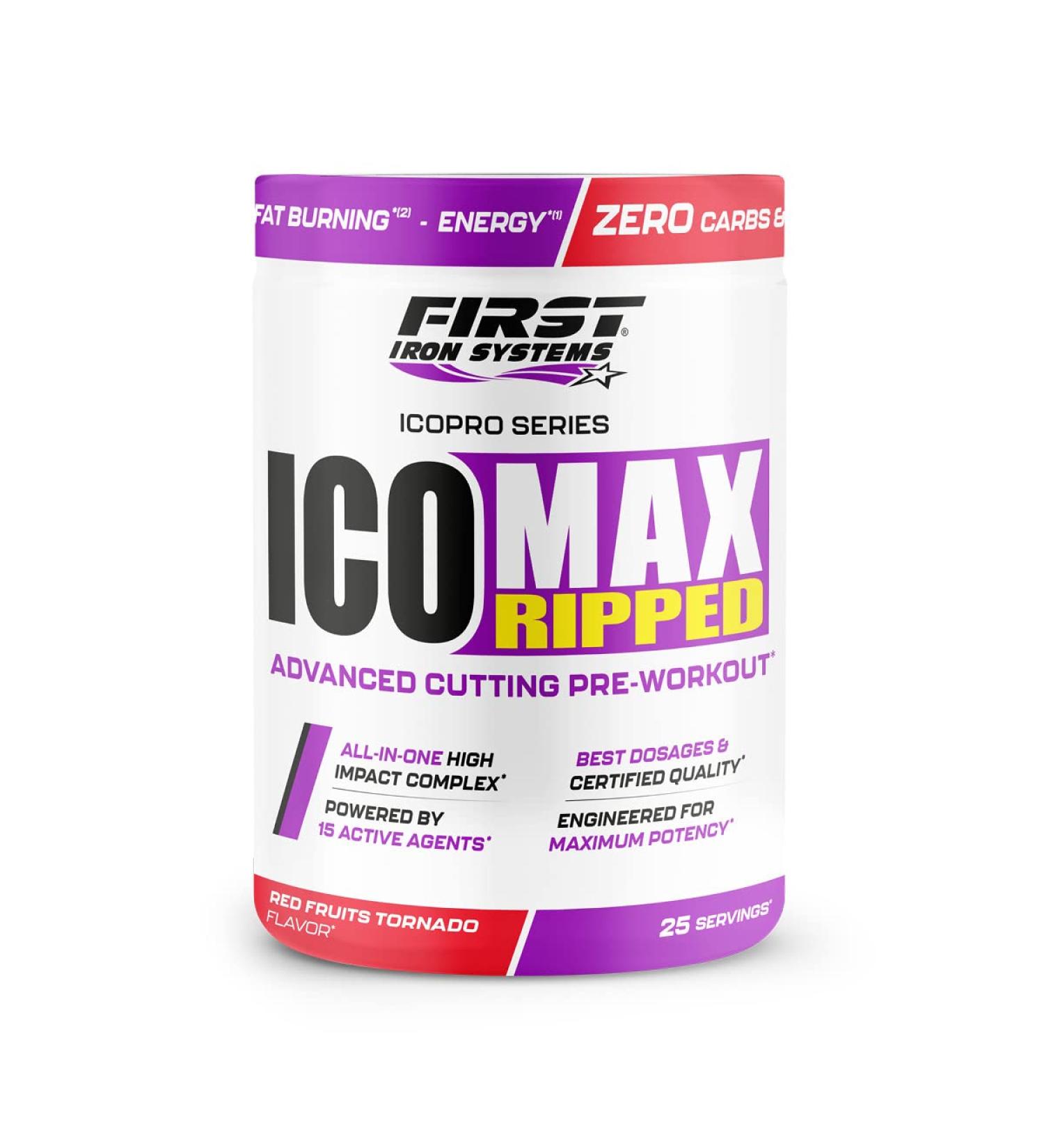 ICOMAX RIPPED (Tornado Red Fruits, 1 Box)