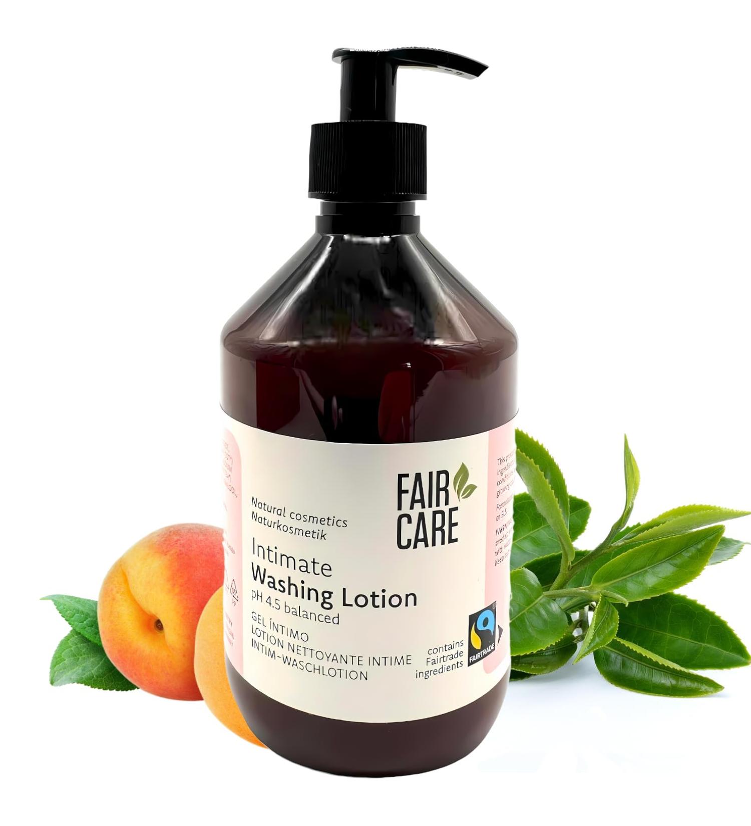Fairtrade Washing Lotion Intimate 16.06 oz | Natural Sensitive Care with Apricot | Eco-Friendly Cosmetics - Buy Online on GoSupps.com