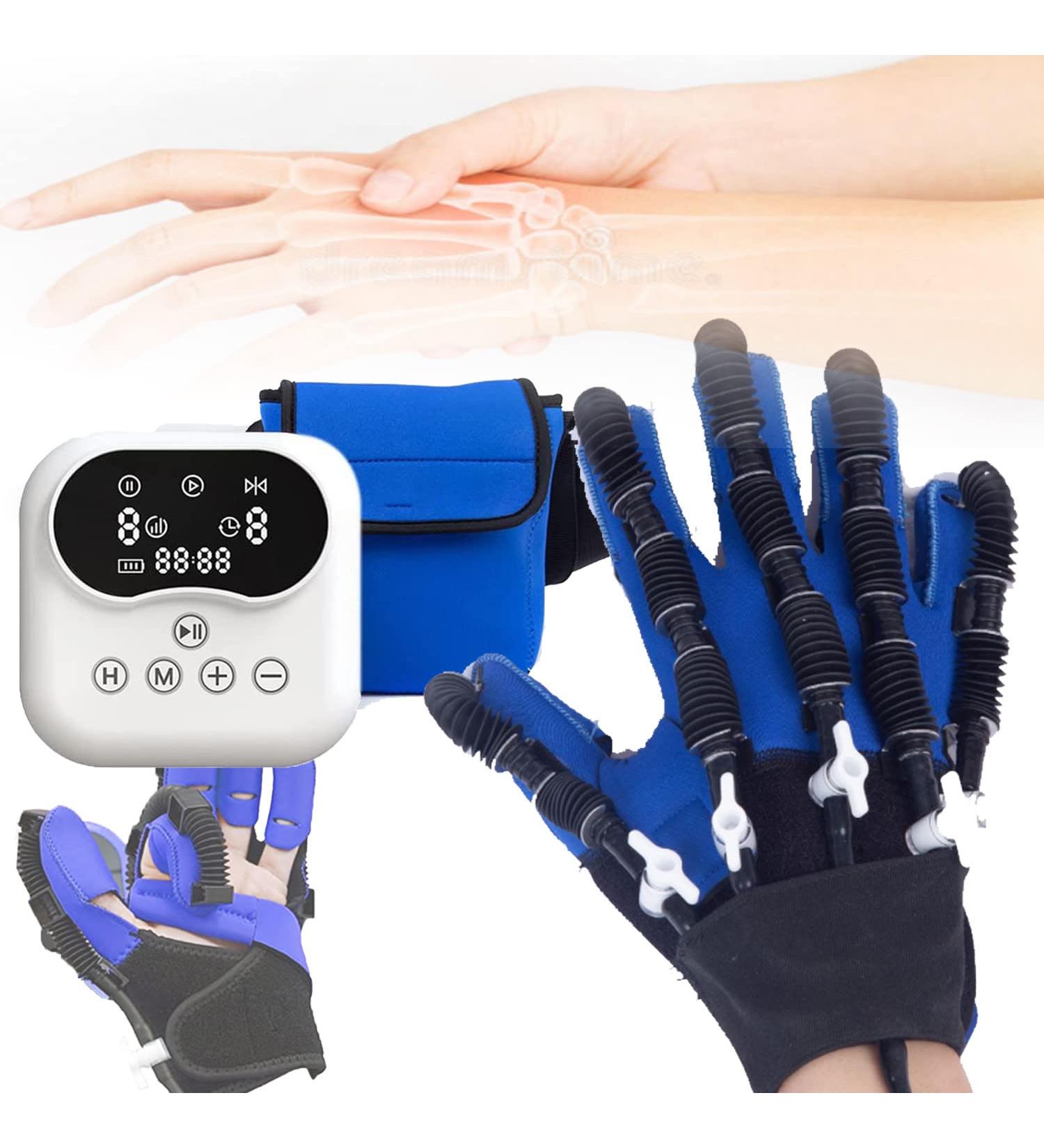 Rehabilitation Robot Gloves - Smart Chargeable Finger Training for Left-Handed Users | Effective Rehab Orthotics with Single Finger Training & Mirror Mode - Buy Online on GoSupps.com