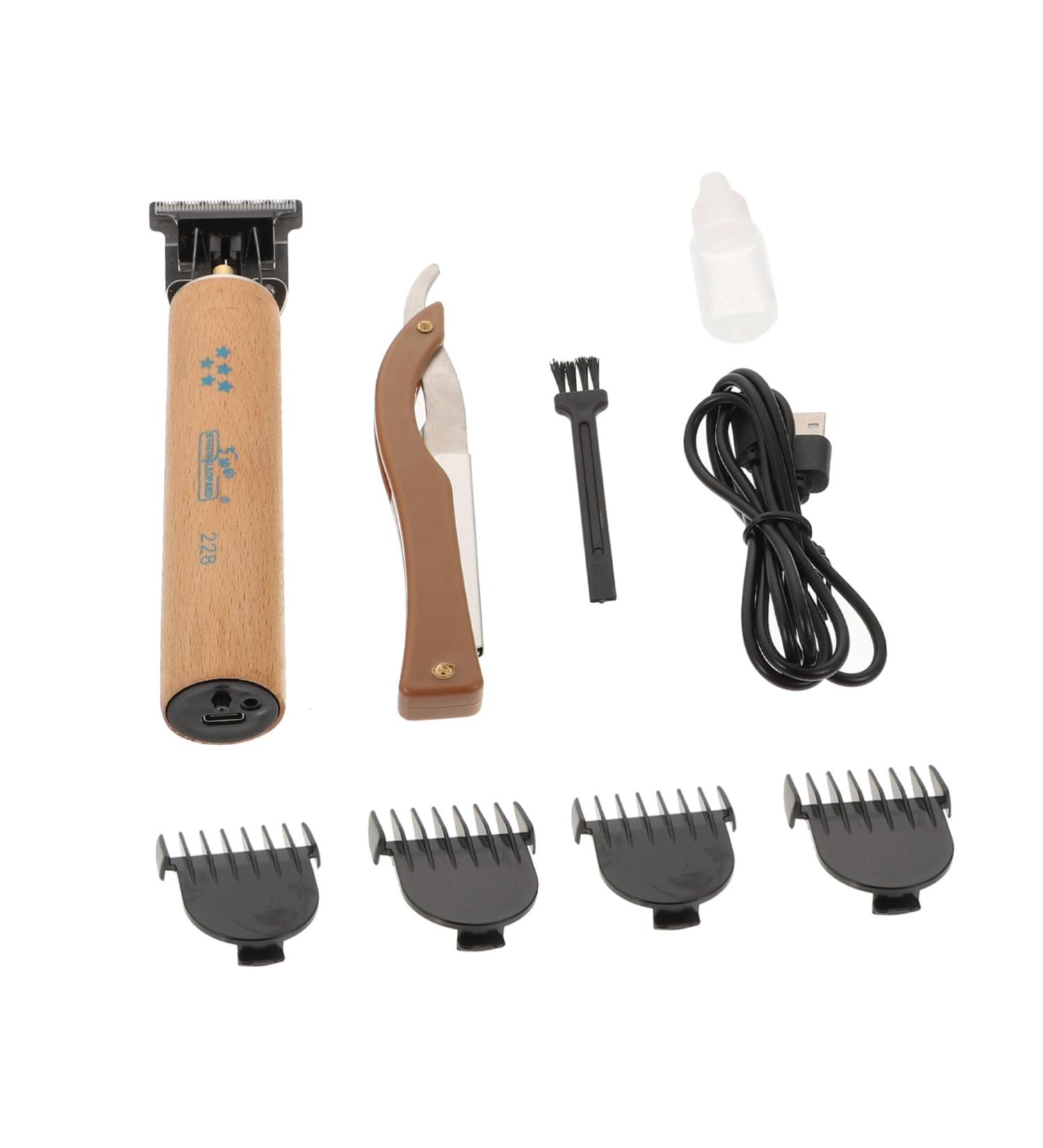 T-Type Electric Pusher Hair Razor Set - Professional Hair Trimmer & Clipper Kit for Barbers | Precision Hair Cutting Tools - International Shipping Available - Buy Online on GoSupps.com