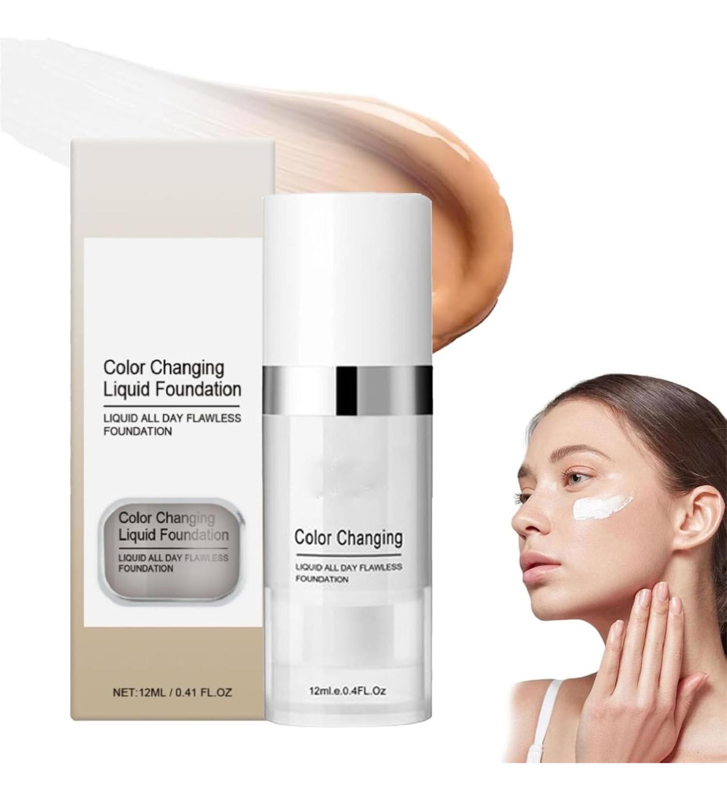 Color Changing Foundation Flawless All Day Foundation 24 Hour Concealer Foundation Moisturizing Foundation Waterproof & Lightweight Long Wear - Buy Online on GoSupps.com
