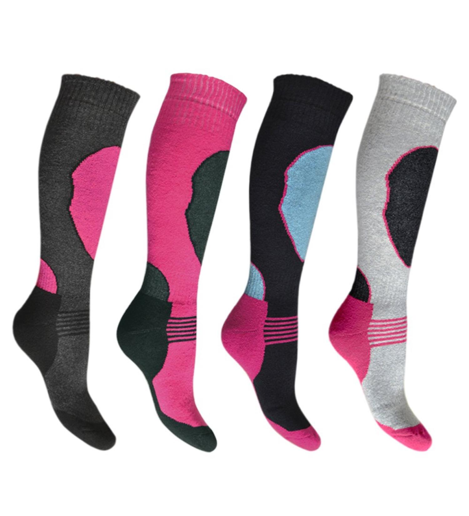 Buy Bonjour Women's High Performance Ski Socks - 4 Pairs Long Tube Thermal Socks (Size 37-40) | Perfect for Winter Sports - International Shipping Available - Buy Online on GoSupps.com