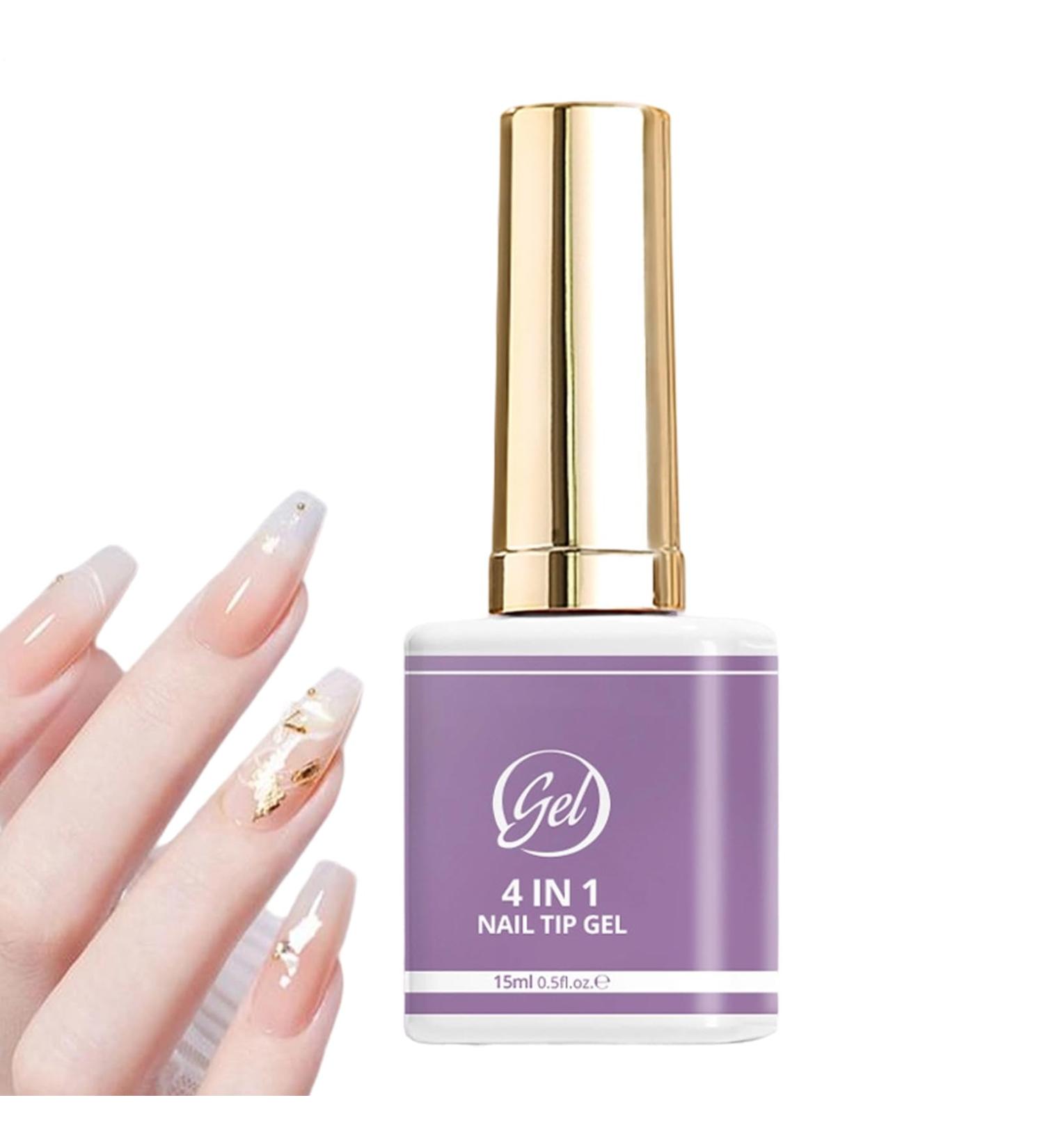 Godpqiui Nail Glue Gel | Long-Lasting 15ml | Gel Glue for Nail Tips | For Home Daily Use Travel Manicure Design Beauty Care Practical for Women and Beginners - Buy Online on GoSupps.com