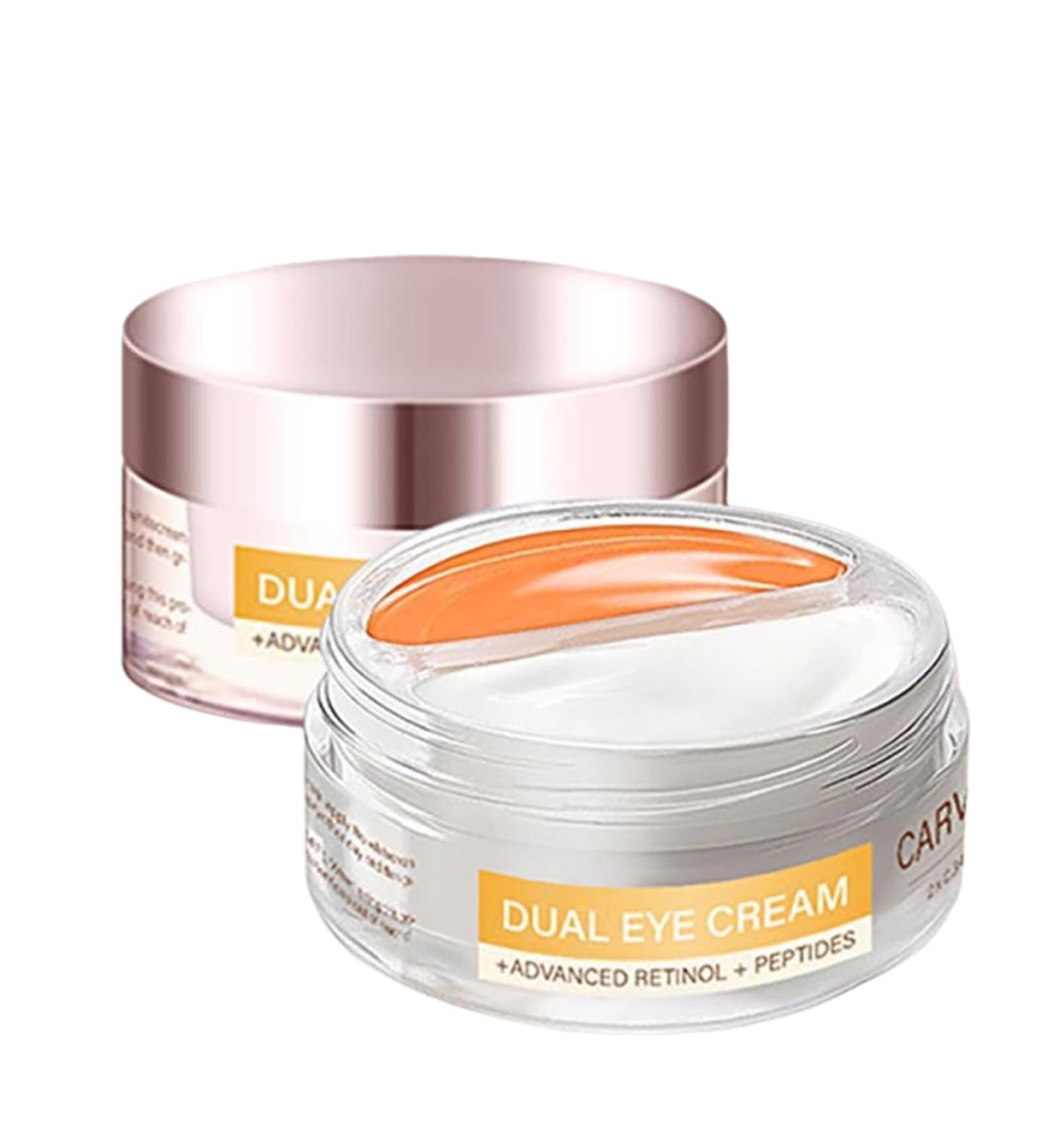Dual Eye Cream Upper and Lower with Advanced Retinol + Peptides + Caffeine Retinol Anti Aging 2-In-1 Eye Cream Instant Tightener for Tired Eyes(1 PCS) - Buy Online on GoSupps.com