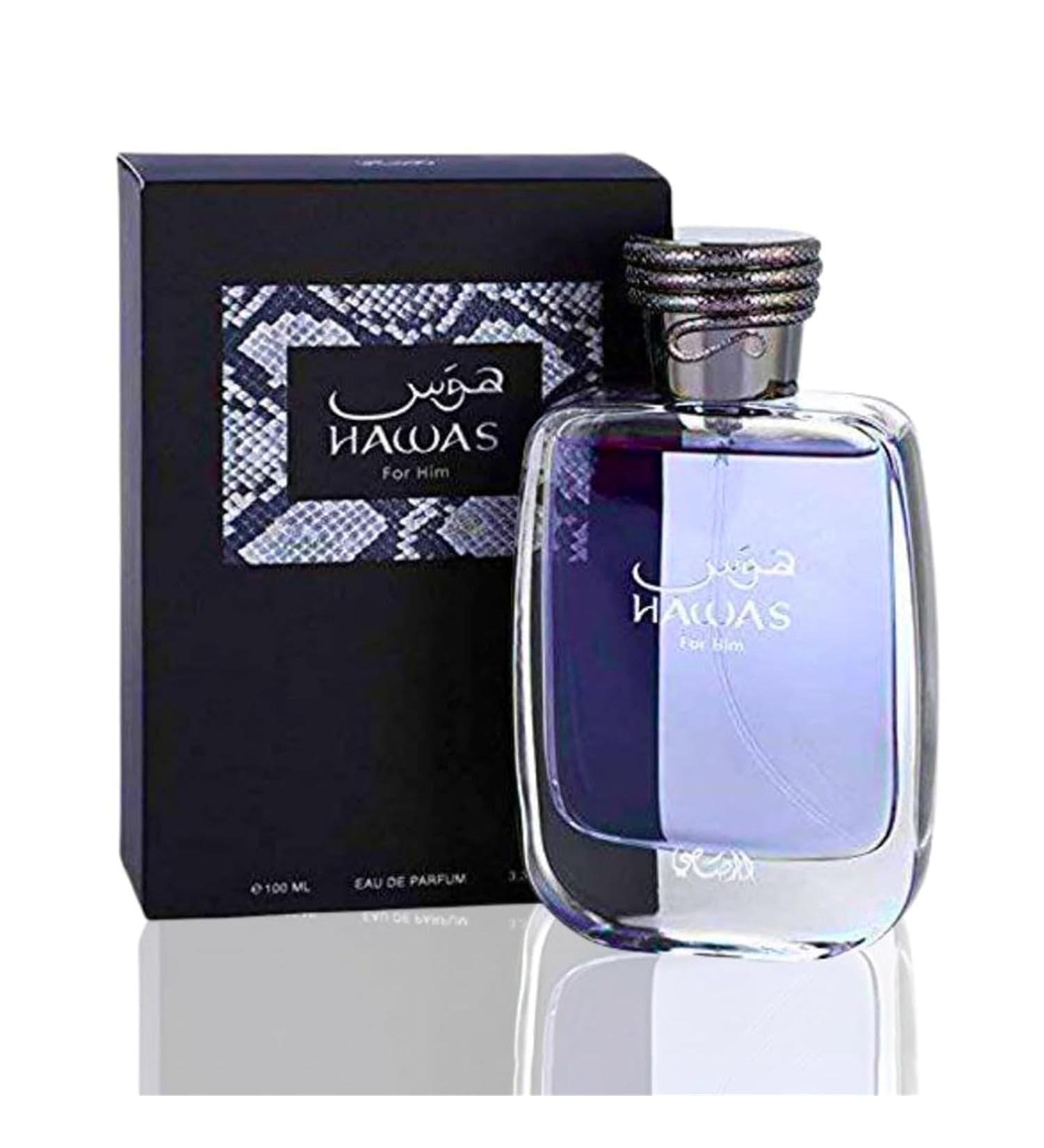 FREYUMI Hawas Cologne for Men 100ml - Fresh Aquatic Scent Long-Lasting Eau de Parfum Ideal for Spring and Summer Stylish Luxury Bottle Design - Buy Online on GoSupps.com