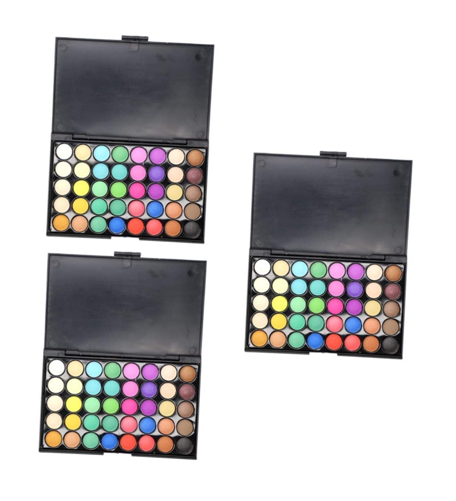DOITOOL 3pcs 40 Eyeshadow Makeup Palette Eye Shadow Multicolor 1 count (Pack of 1) As Shownx3pcs - Buy Online on GoSupps.com