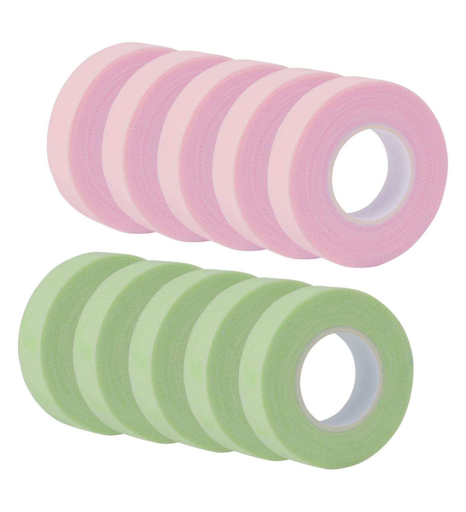 10 Rolls Adhesive Fabric Eyelash Extension Tape - Breathable Micropore Eyelash Tape for Extensions - 9m/10 Yards Each Roll - Multicolor | Best Quality Supplies - Buy Online on GoSupps.com