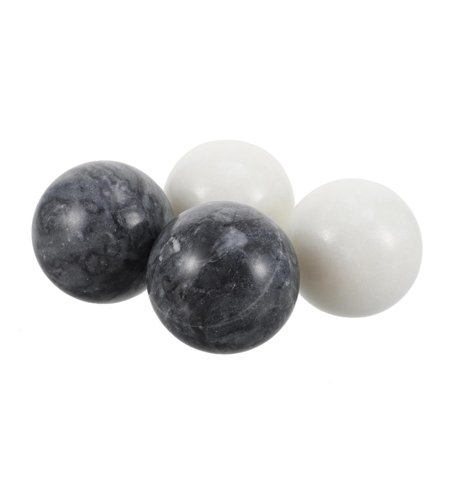 Magiclulu 4 Sets Massage Fitness Balls - Gymnastics & Hand Massage Balls for Pain Relief | Decorative Marble Round Balls for Fitness & Relaxation - Buy Online on GoSupps.com