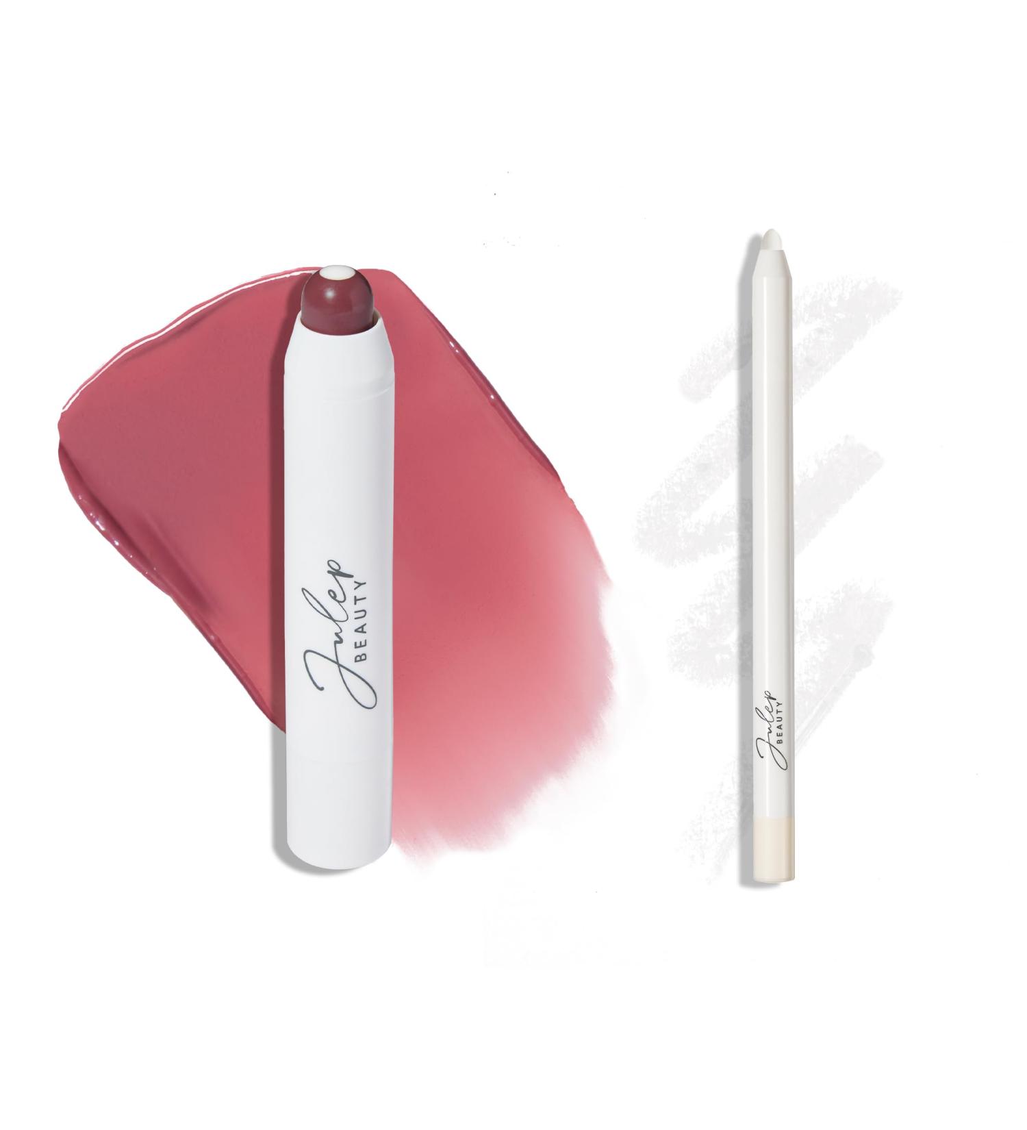 Julep The Perfect Pair 2pc Set: It's Balm Tinted Lip Balm Rich Plum and With a Trace Retractable Creamy Long-Lasting Lip Liner Clear As Day - Buy Online on GoSupps.com