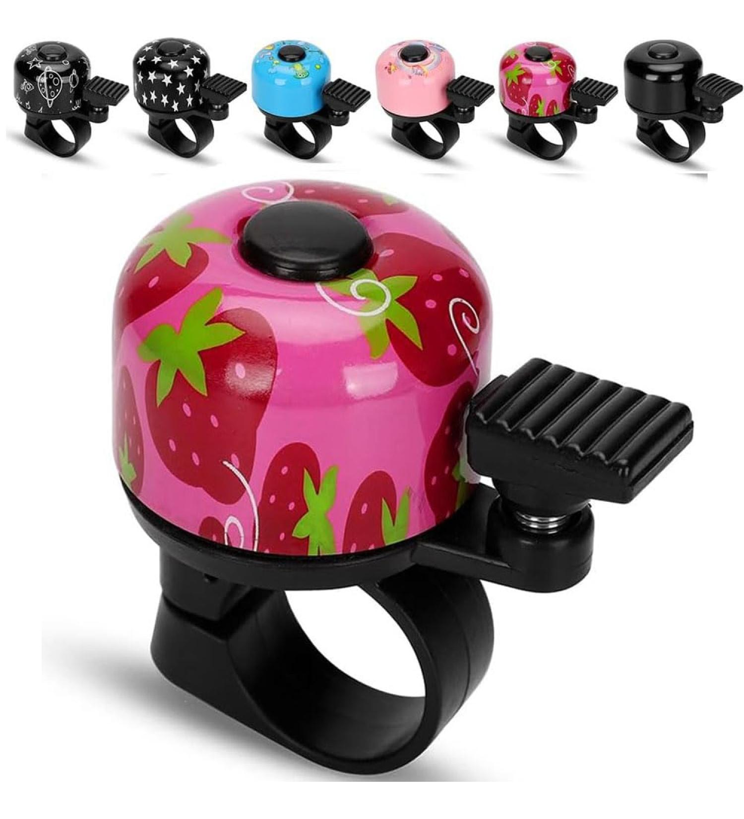 Buy Loud 120dB Bicycle Bell for Kids & Adults - Strawberry Pink Bike Accessory | Perfect for Bicycles Scooters & Tricycles - Buy Online on GoSupps.com