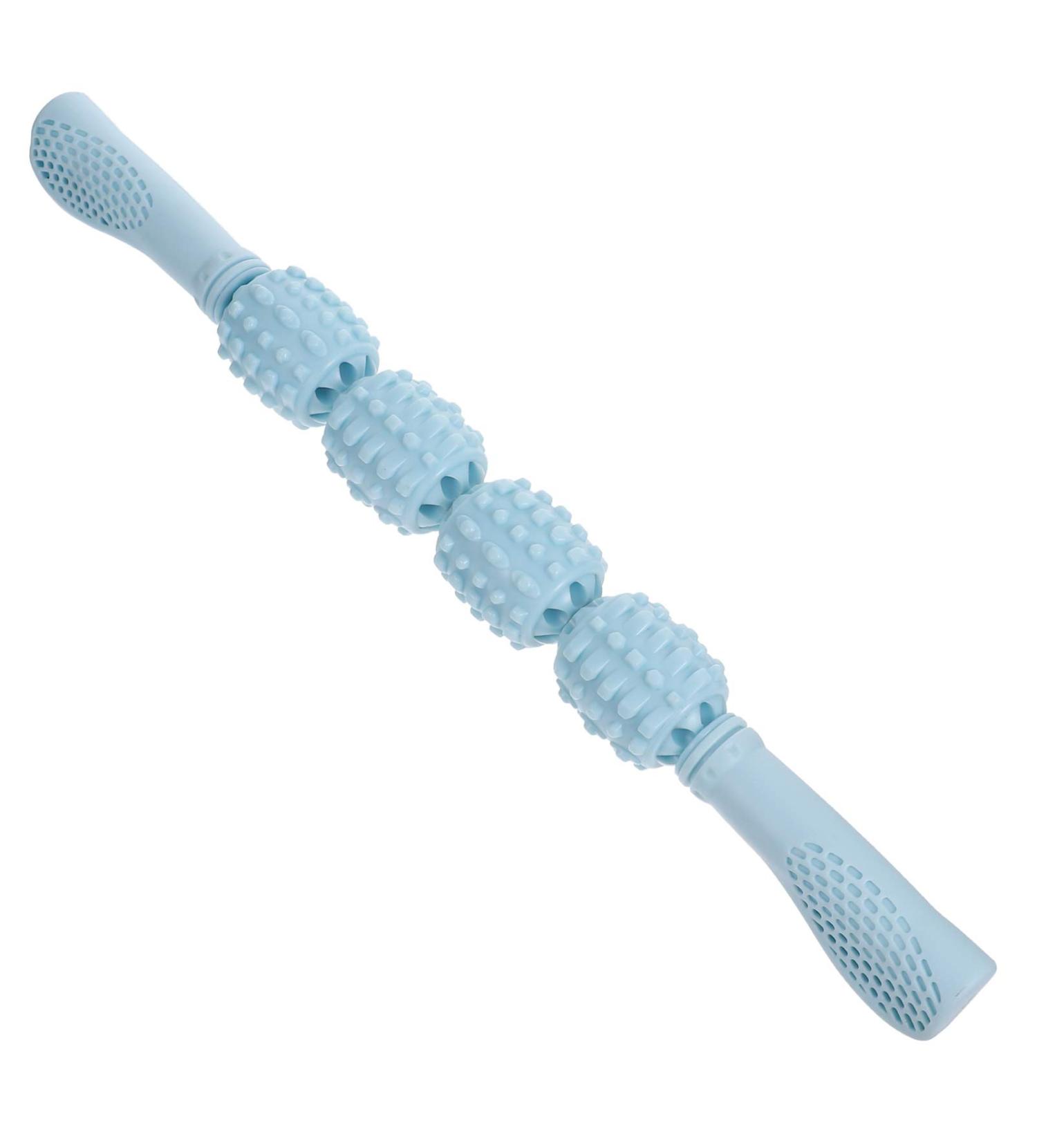 Massage Roller Stick - Deep Tissue Foam Muscle Therapy Wand for Neck & Legs | Pain Relief & Recovery (Blue) - Buy Online on GoSupps.com