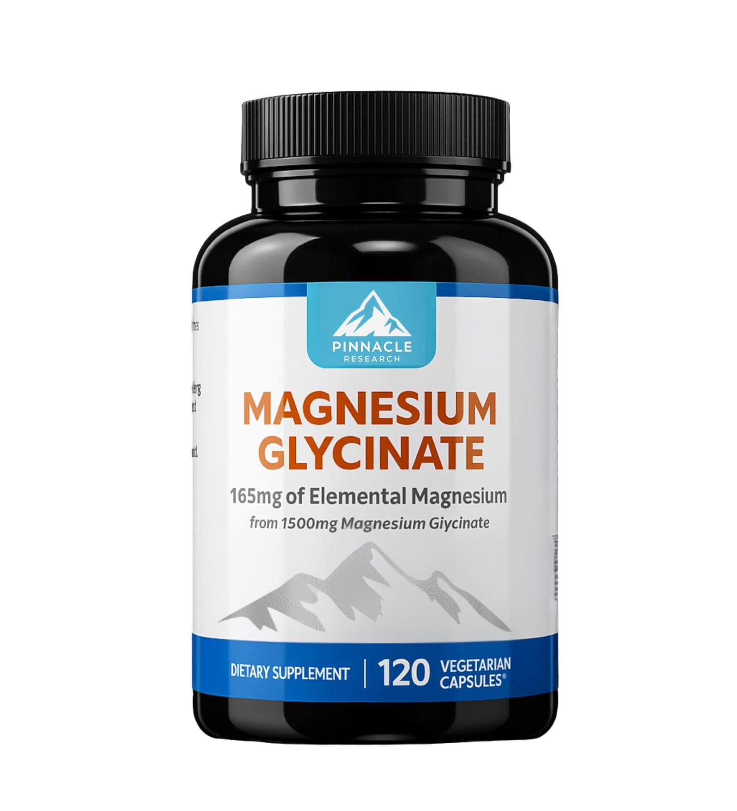 Pinnacle Research Magnesium Glycinate Advanced Strength - Sleep Calm Muscle Bone Support - Buy Online on GoSupps.com