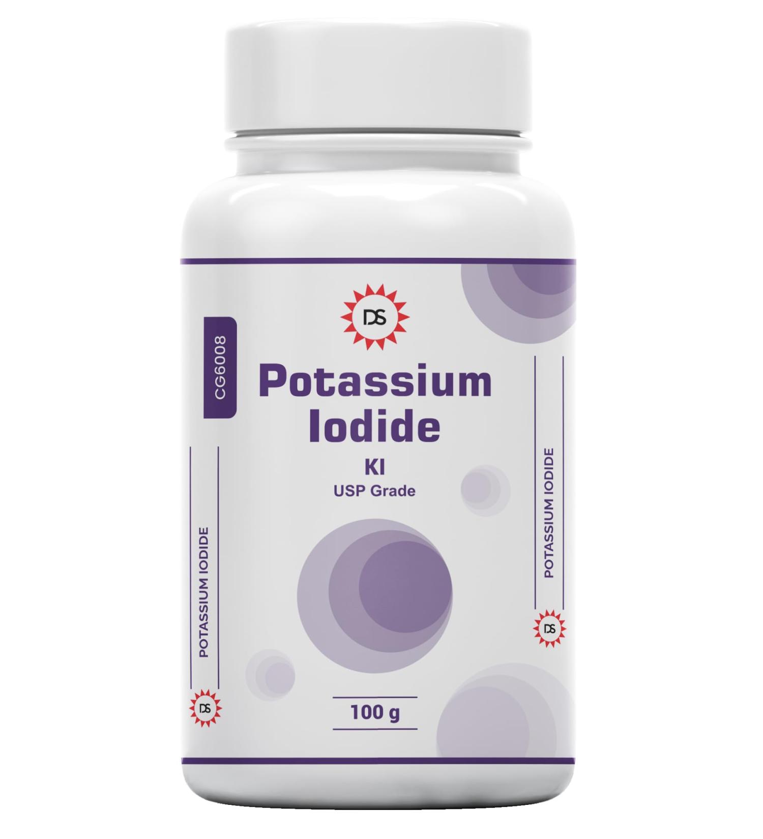 Potassium Iodide Crystal Powder High Purity USP Grade 100gm by Dawn SCI