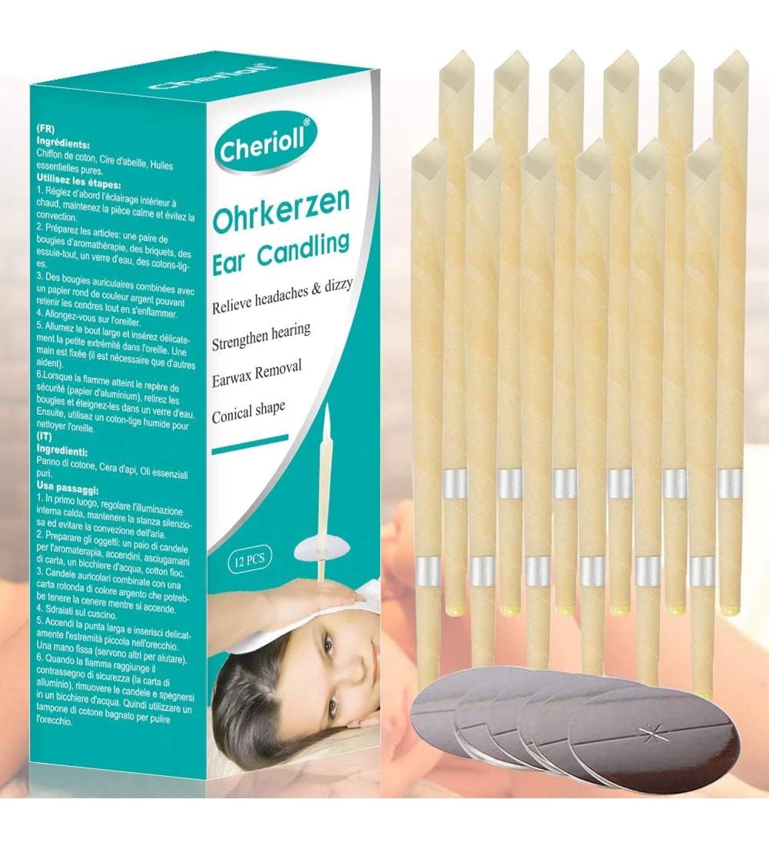 Organic Earwax Candle Remover - Beeswax Candling Cones for Health Ear Care - Buy Online on GoSupps.com