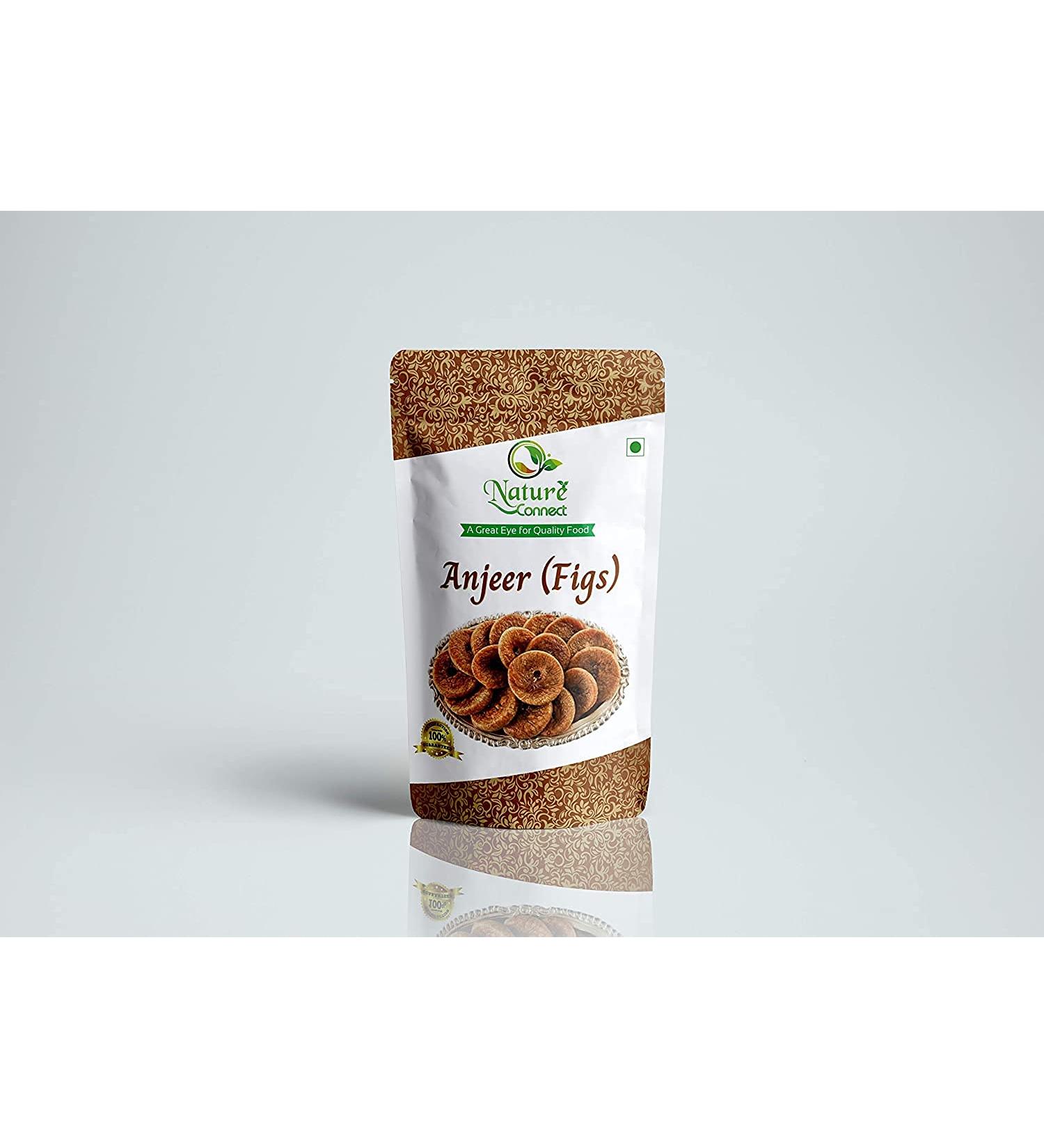 Nature Connect Afghani Anjeer | Dried Figs | Grade - Medium Size - 400 GMS_Packing May Vary 400 gram