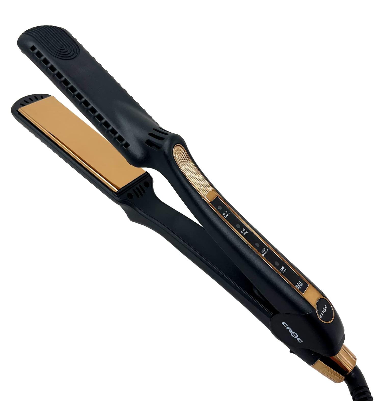 Buy CROC Rose Gold Titanium Flat Iron 1.25 | Premium Quality Hair Straightener - International Shipping Available - Buy Online on GoSupps.com